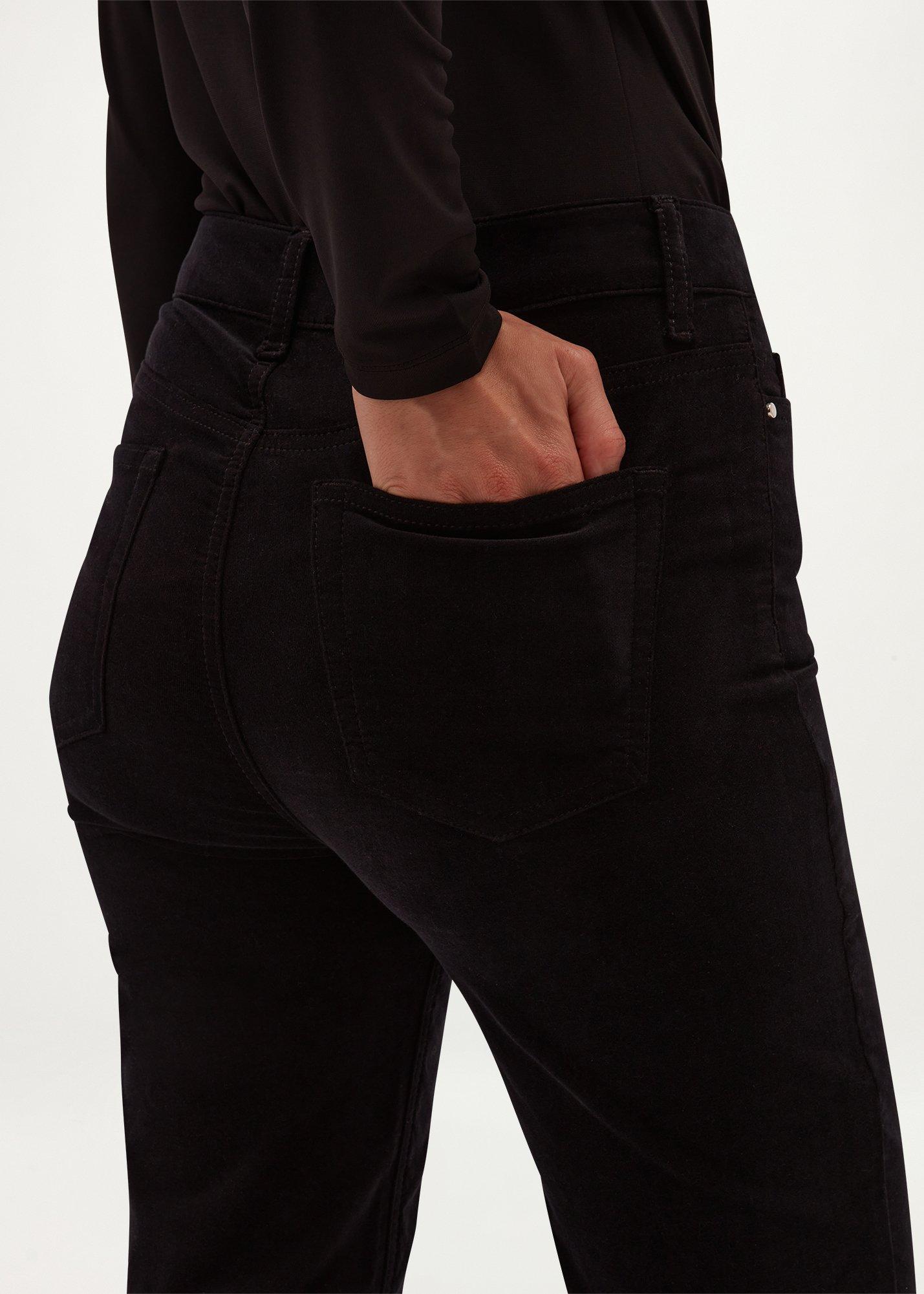 Macy Velvet Jeans, Black, hi-res