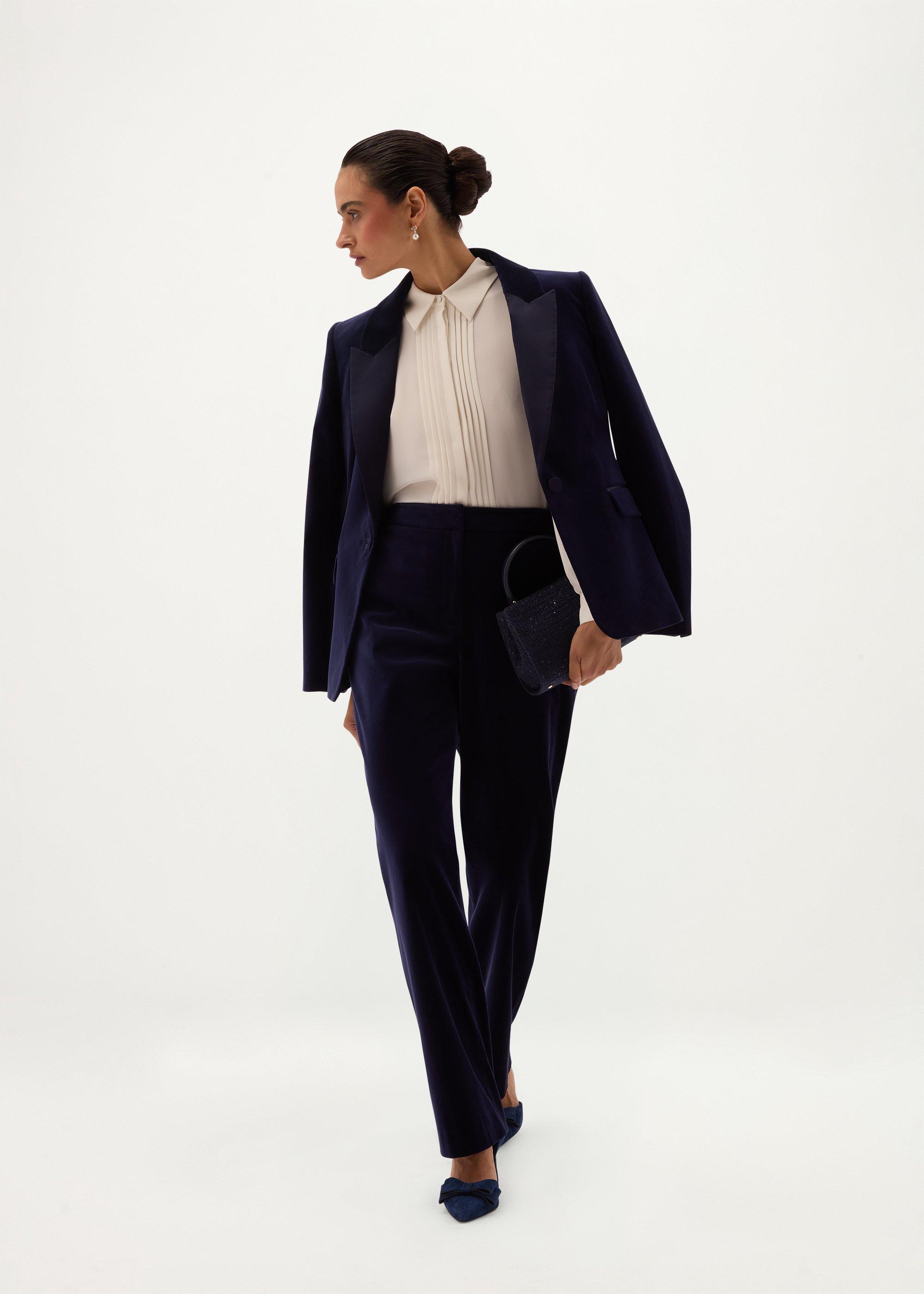 Petite Heather Velvet Trousers