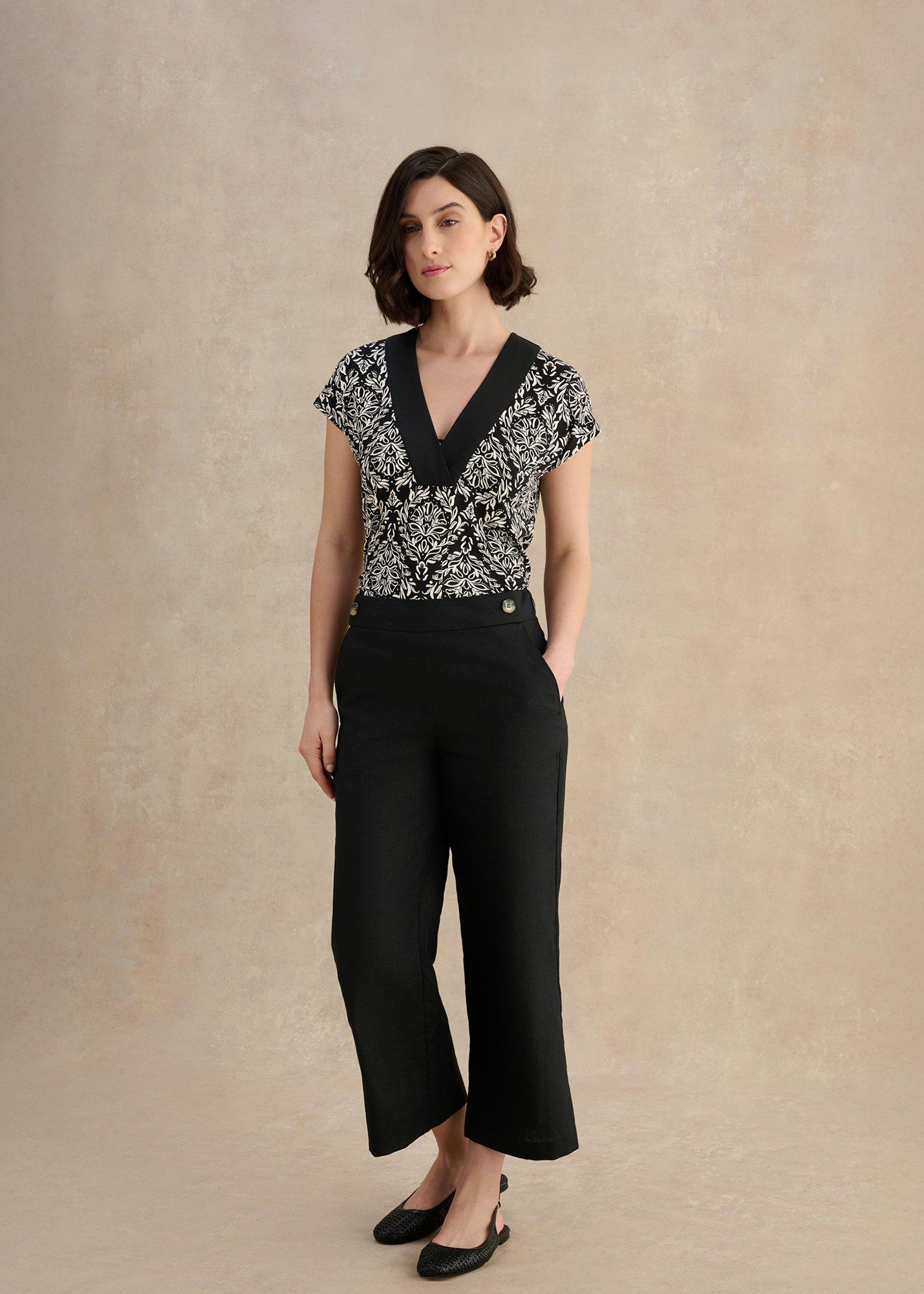 Josephine Linen Wide Leg Trousers