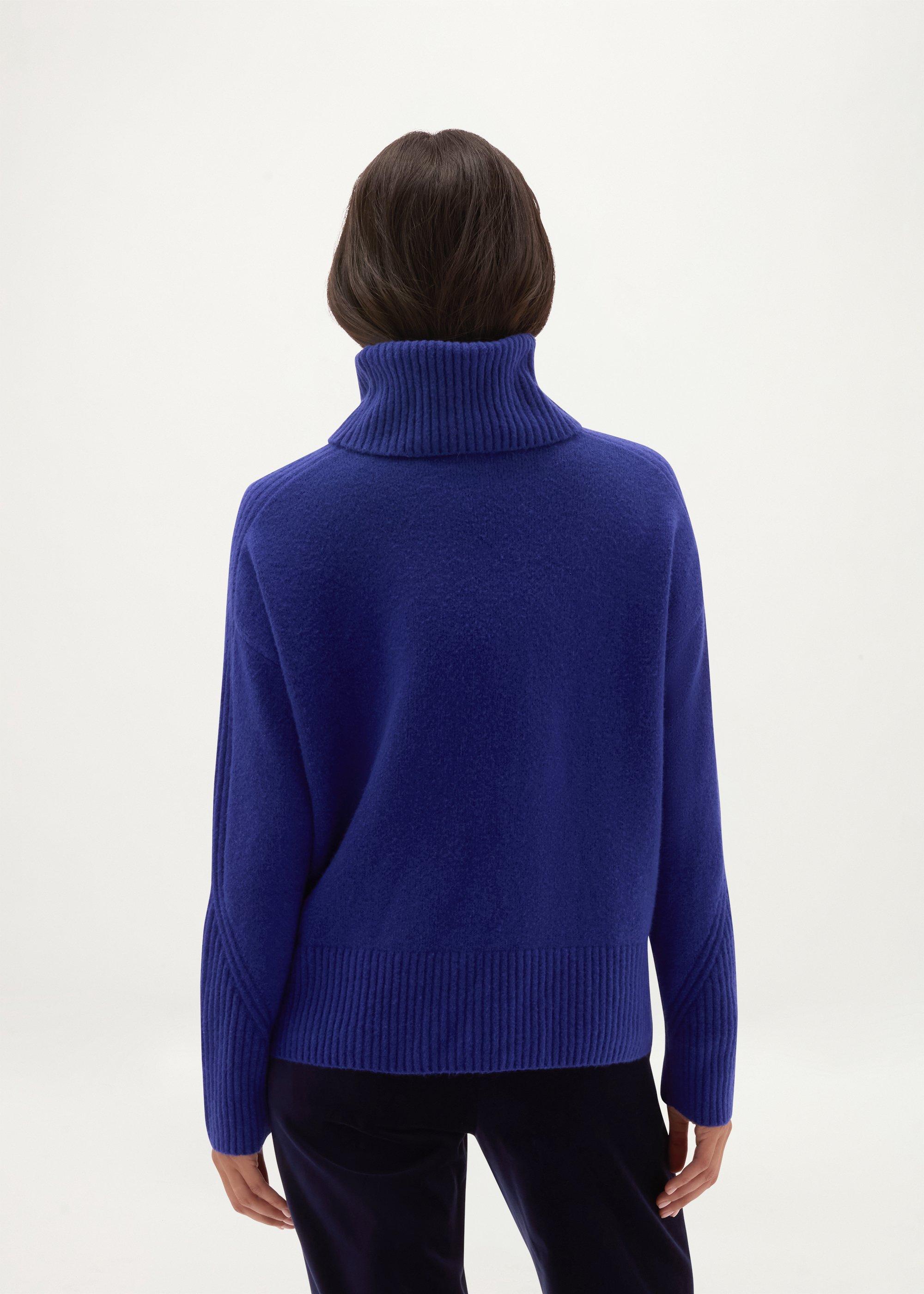 Amber Rollneck Jumper, Violet Blue, hi-res
