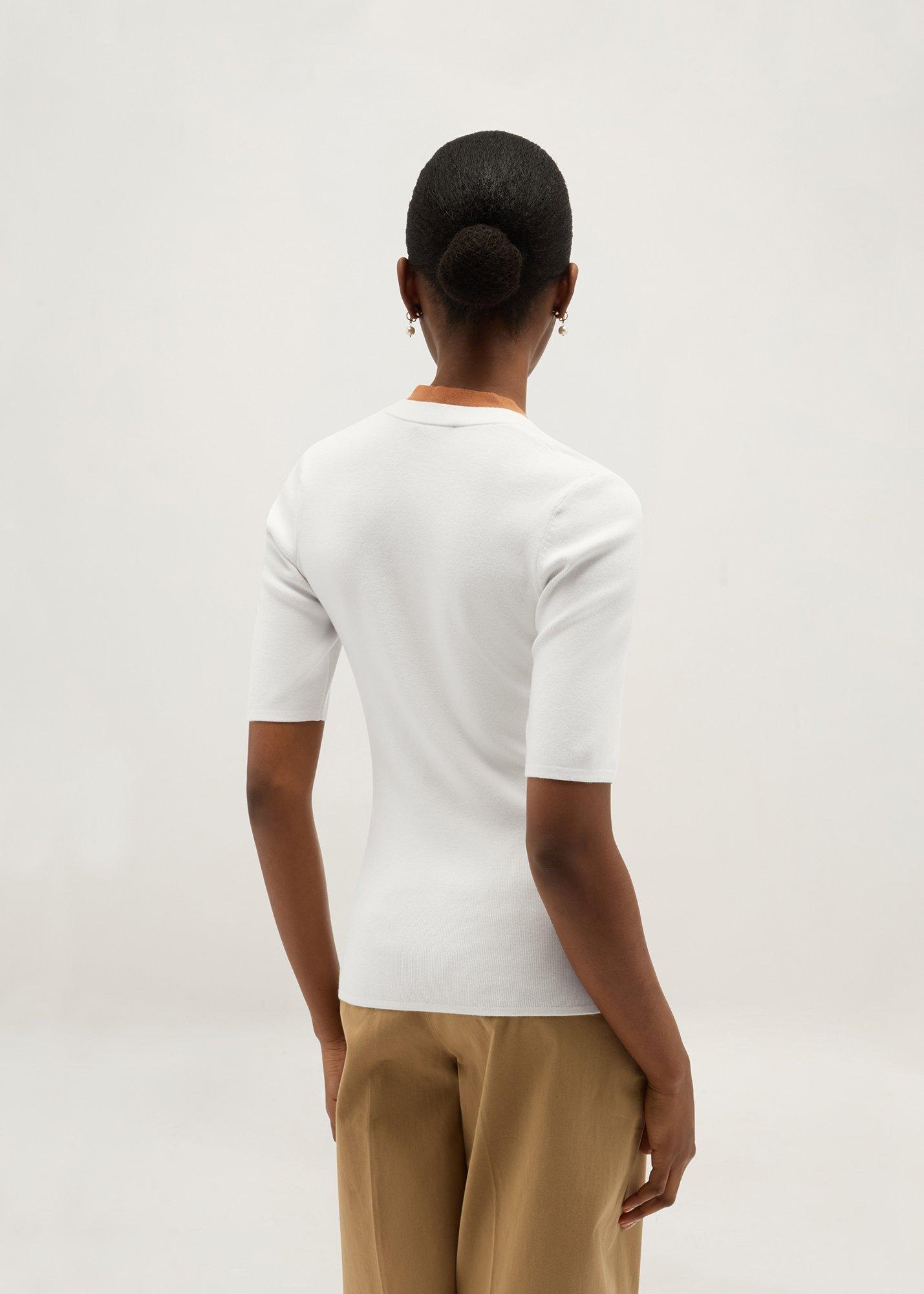 Scarlett Knitted Top, Ivory Camel, hi-res