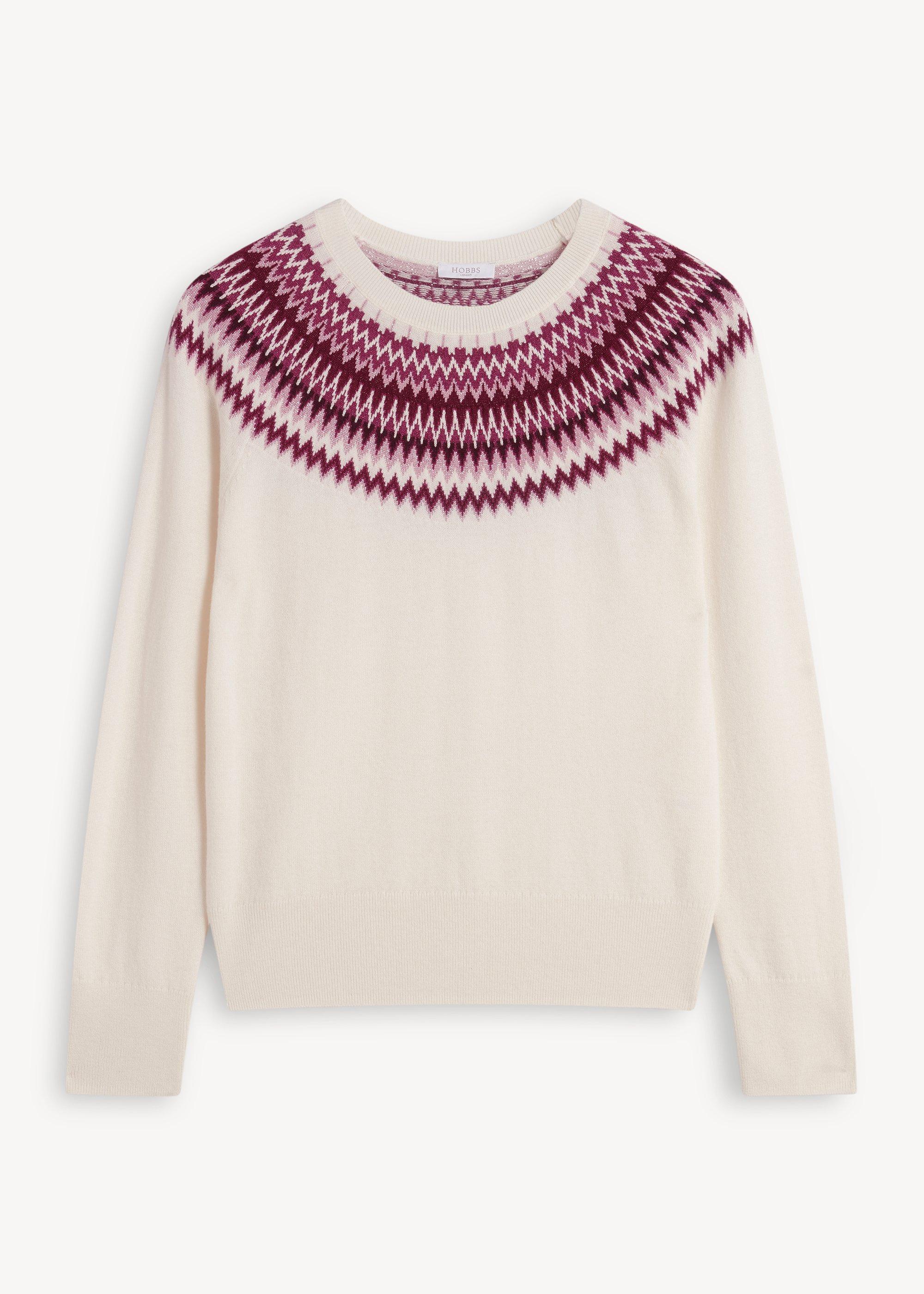Greta Fairisle Jumper With Wool