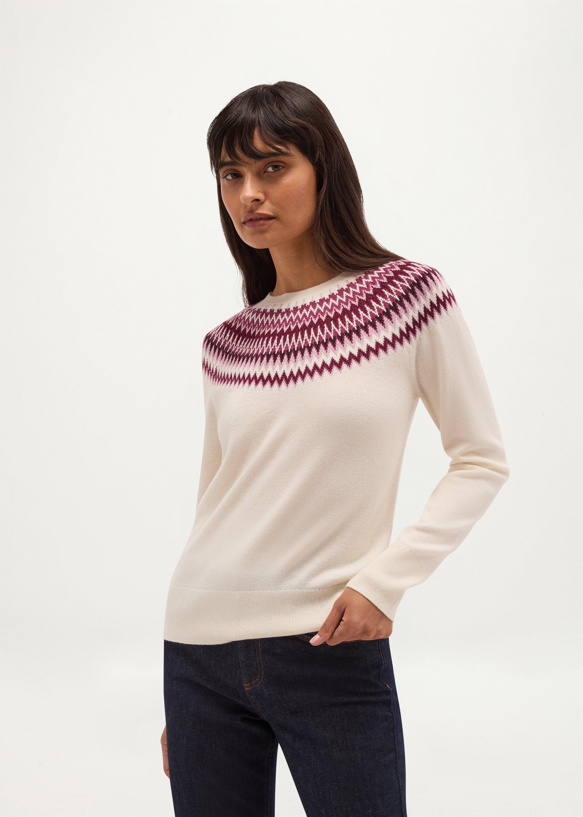 Greta Fairisle Jumper With Wool