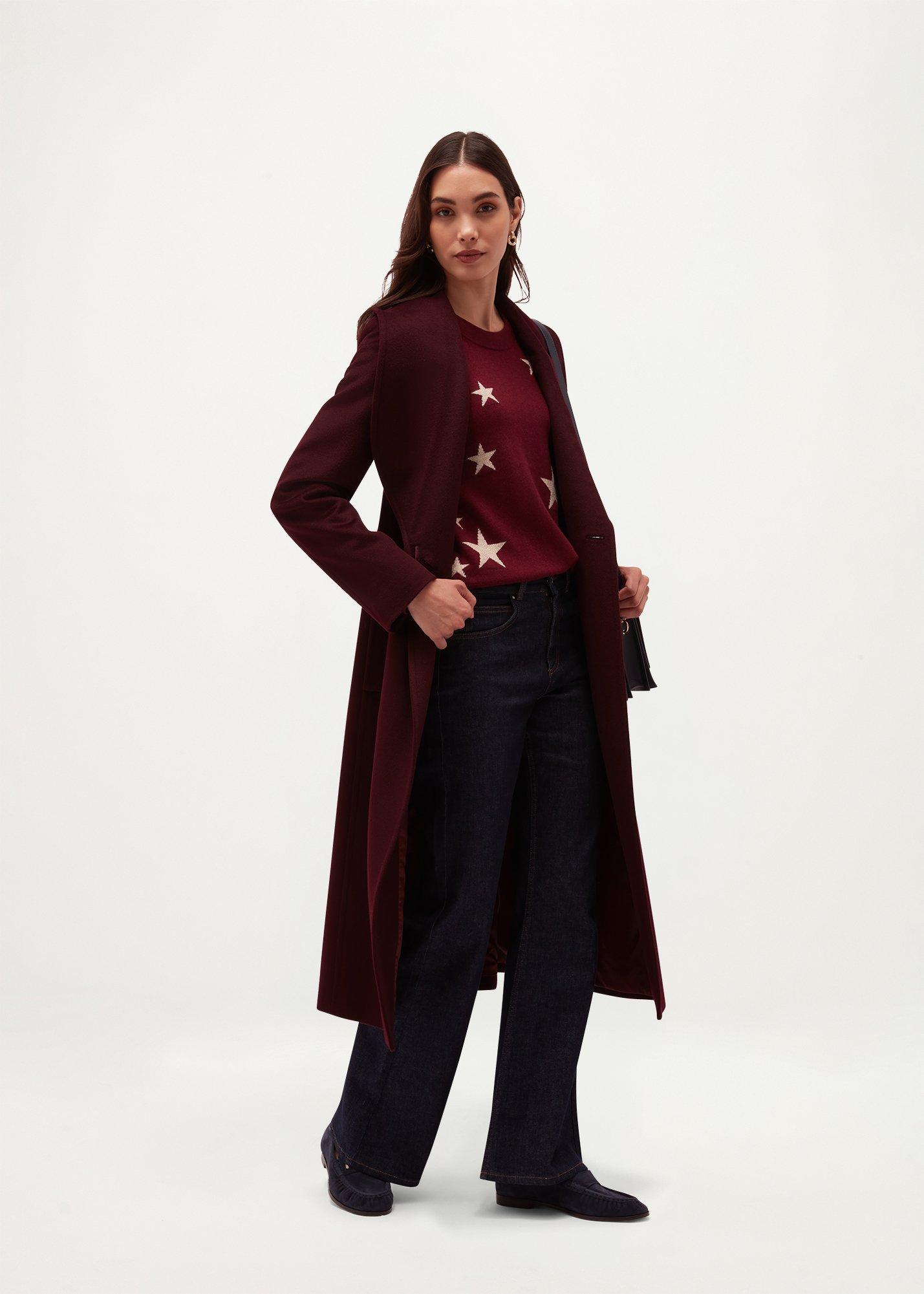 Arnelle Star Jumper, Warm Plum, hi-res