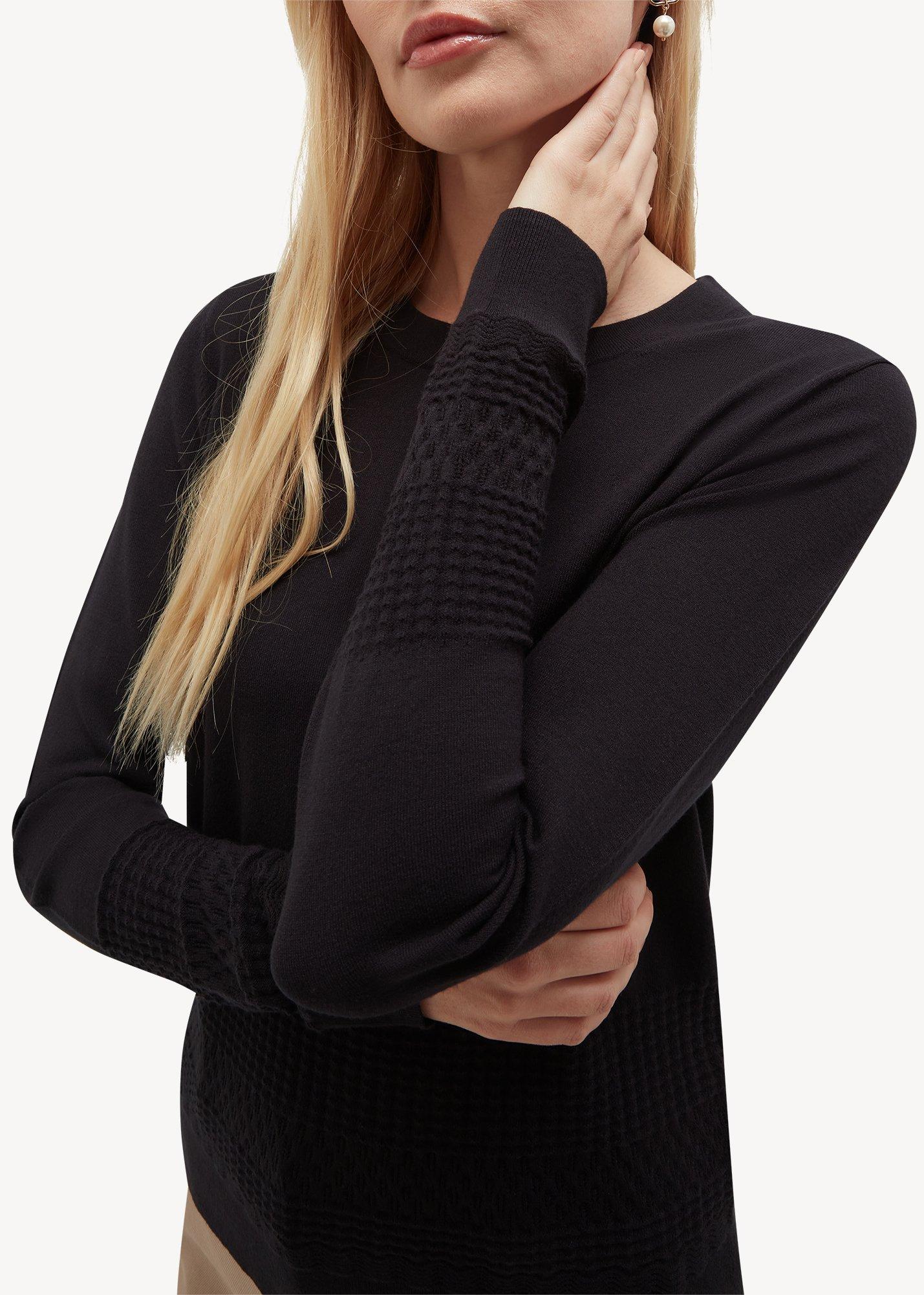 Kristen Pointelle Jumper, Hobbs Navy, hi-res