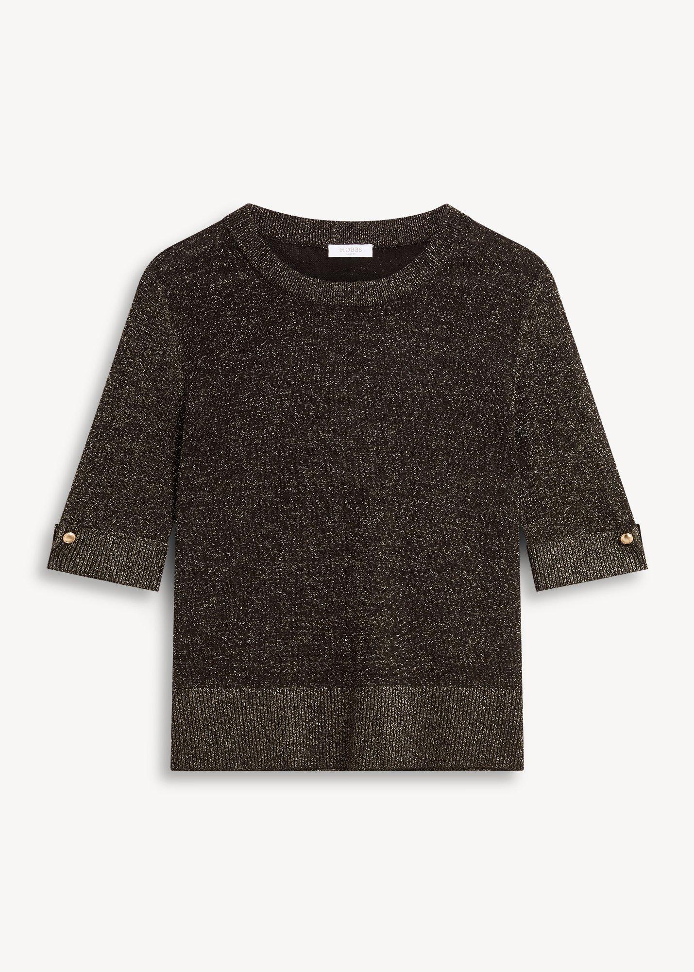 Leanne Sparkle Short Sleeve Jumper
