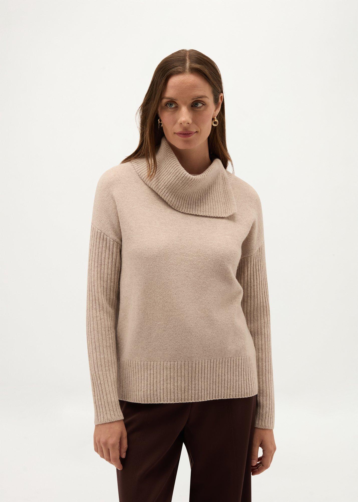 Irene Shawl Neck Jumper With Wool