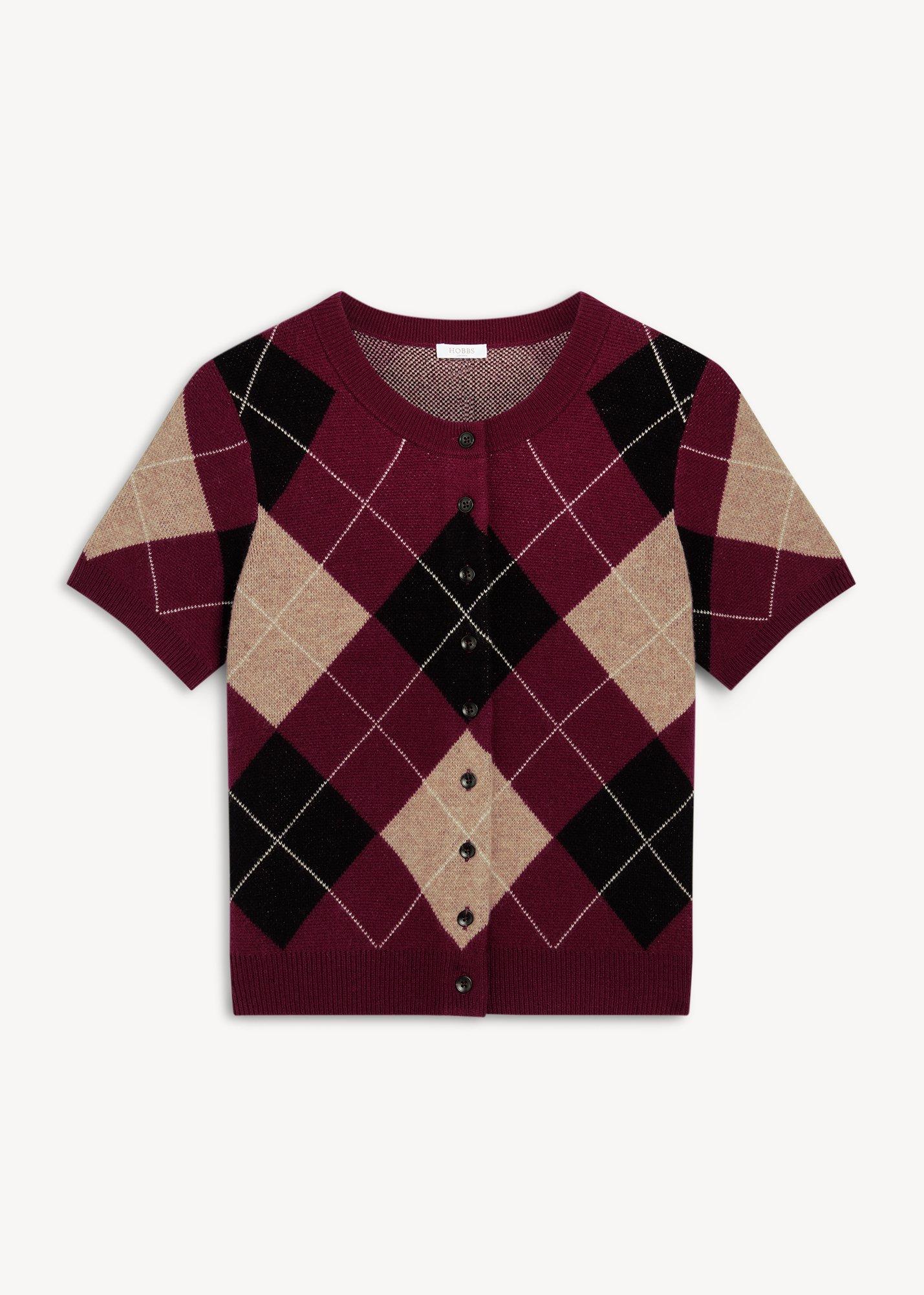 Livi Argyle Short Sleeve Cardigan