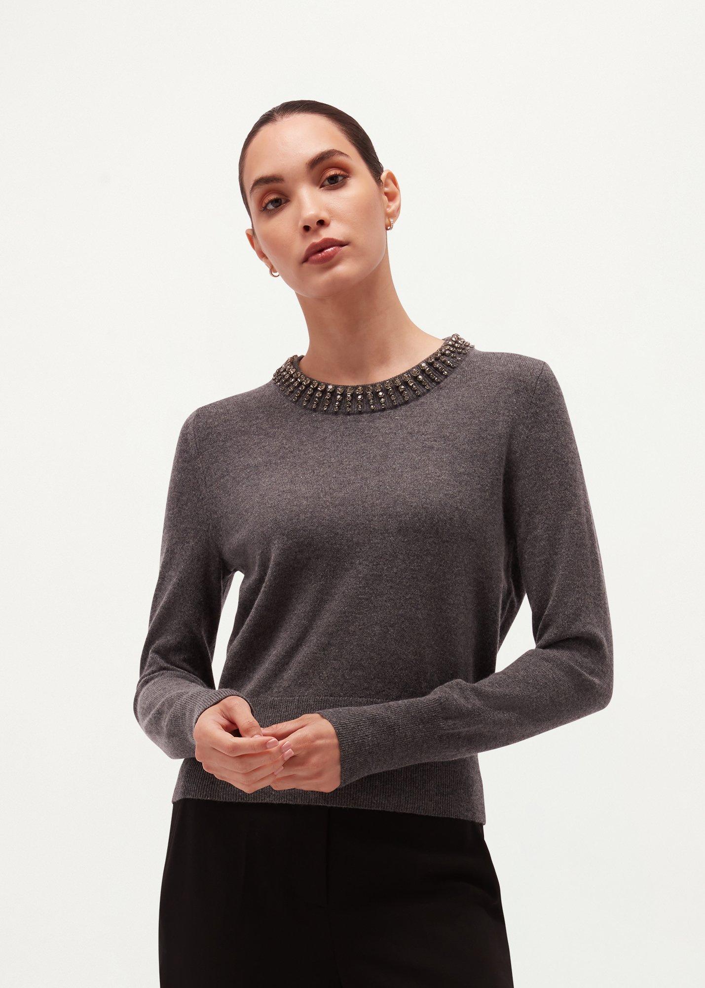 Lindie Embellished Jumper With Wool