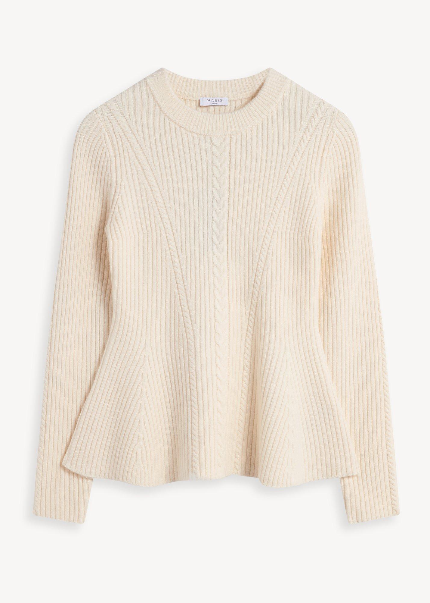 Lucie Cable Peplum Jumper