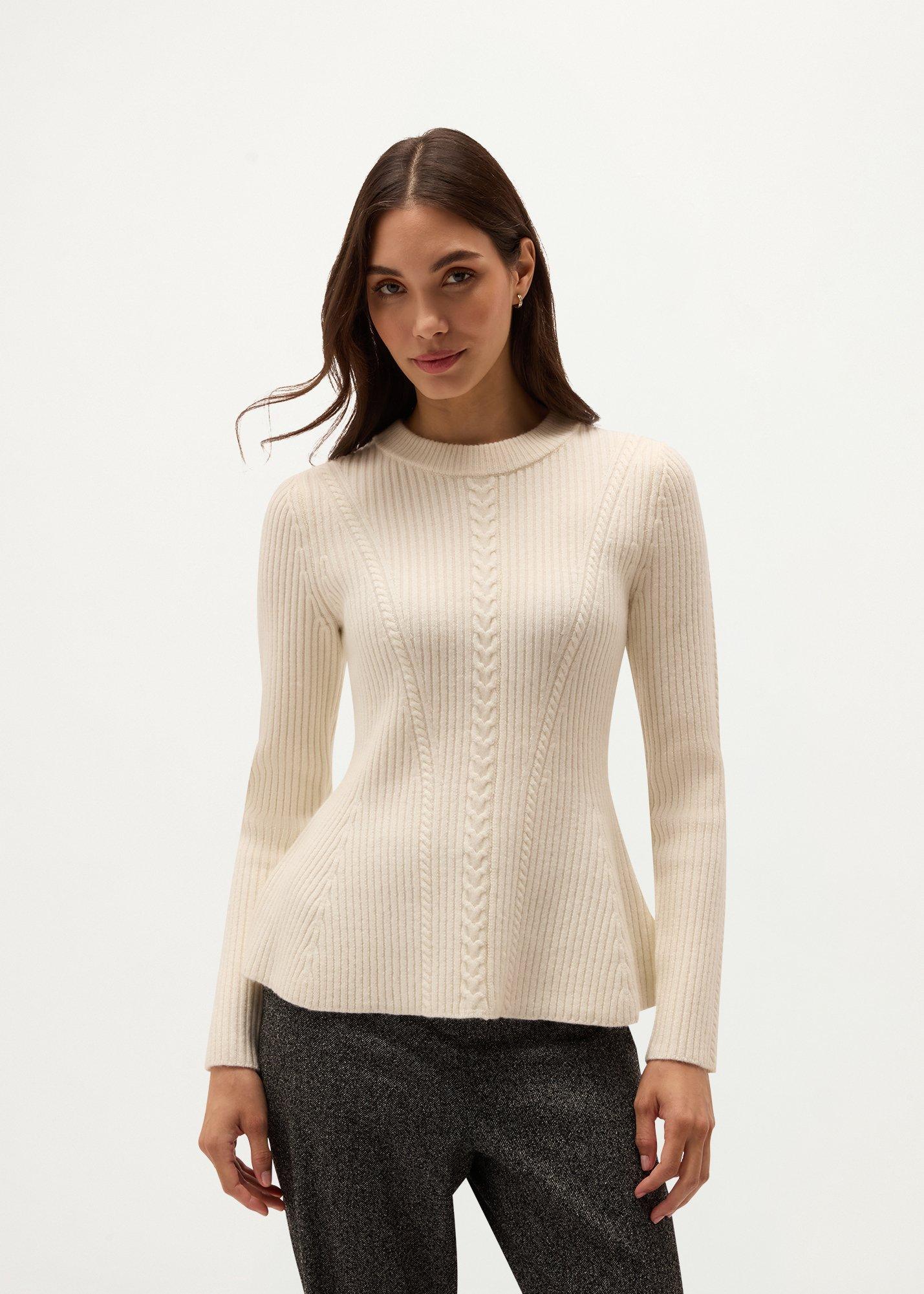 Lucie Cable Peplum Jumper