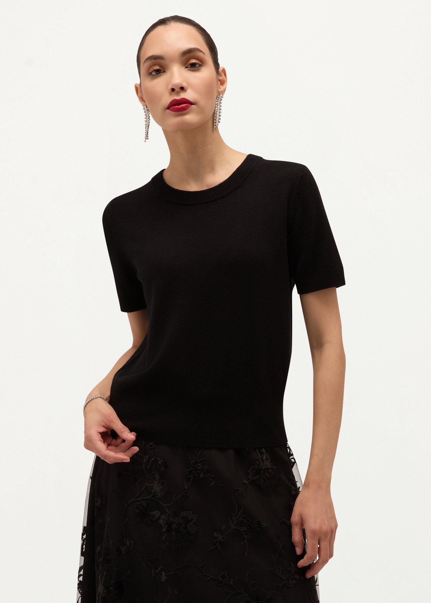 Kimmi Short Sleeve Wool Cashmere Jumper