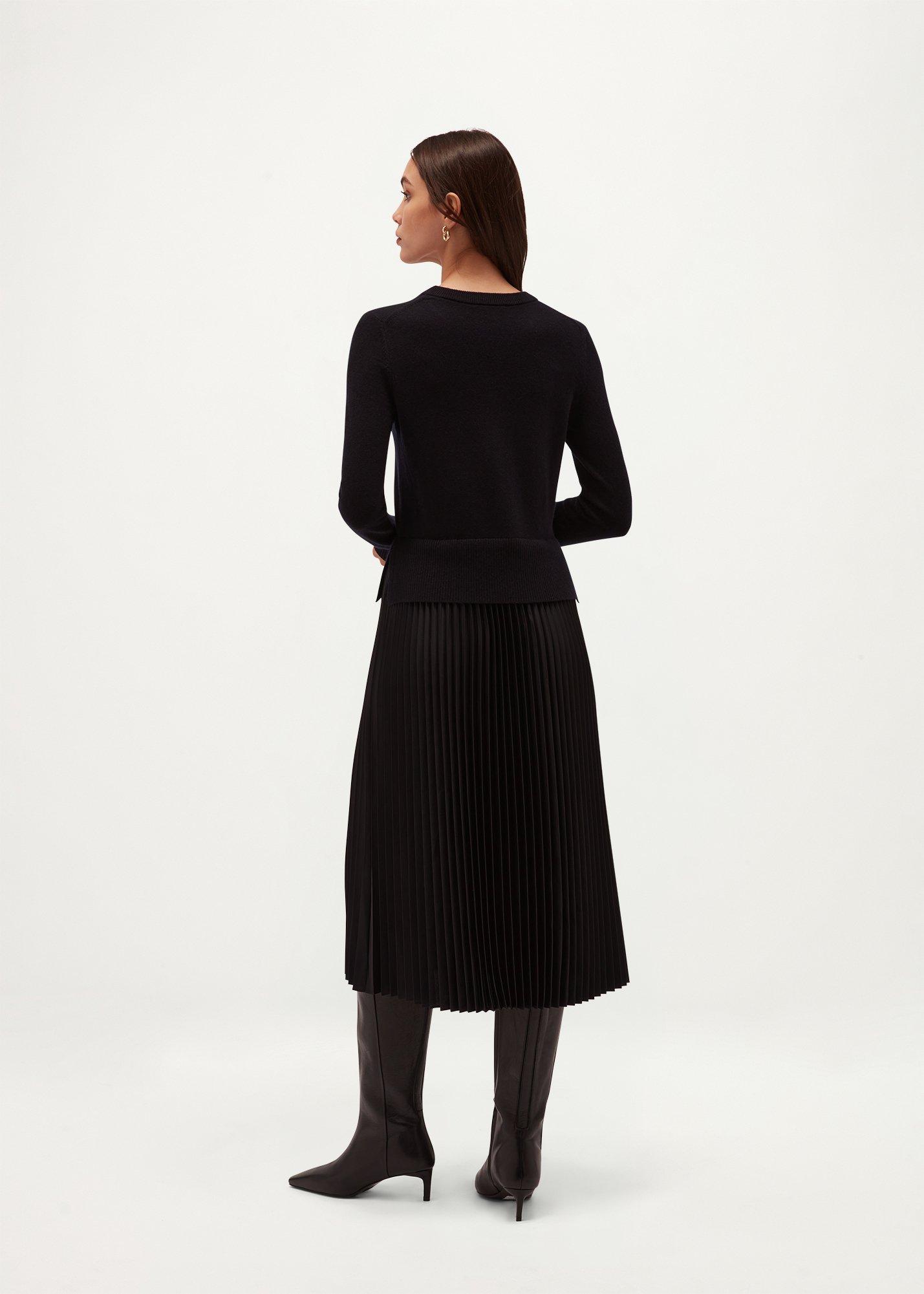 Sia Knitted Dress, Hobbs Navy, hi-res