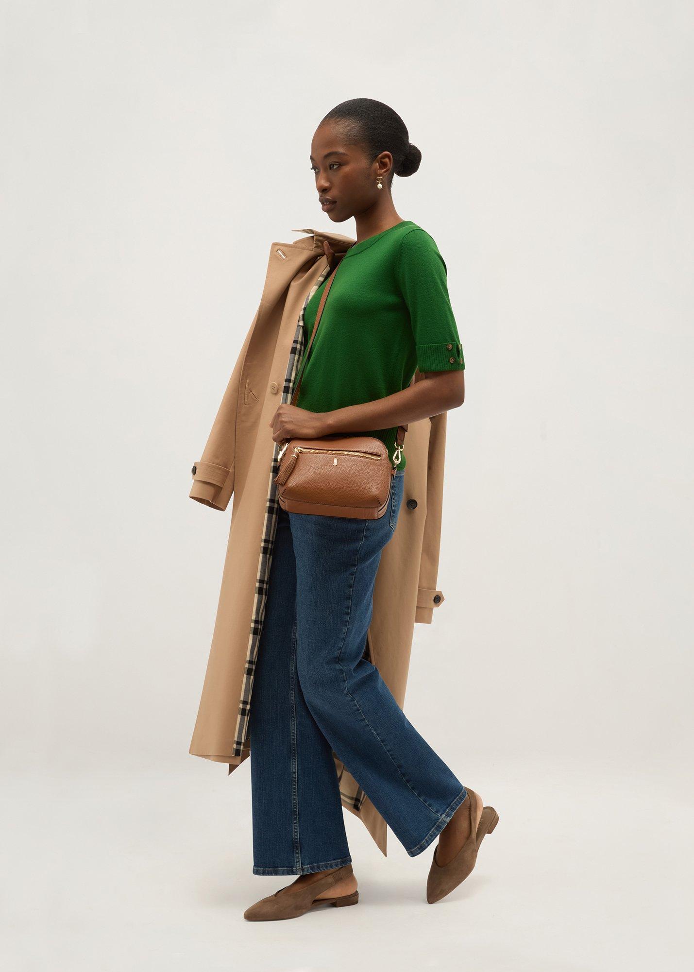 Leanne Knitted Top, Spruce Green, hi-res