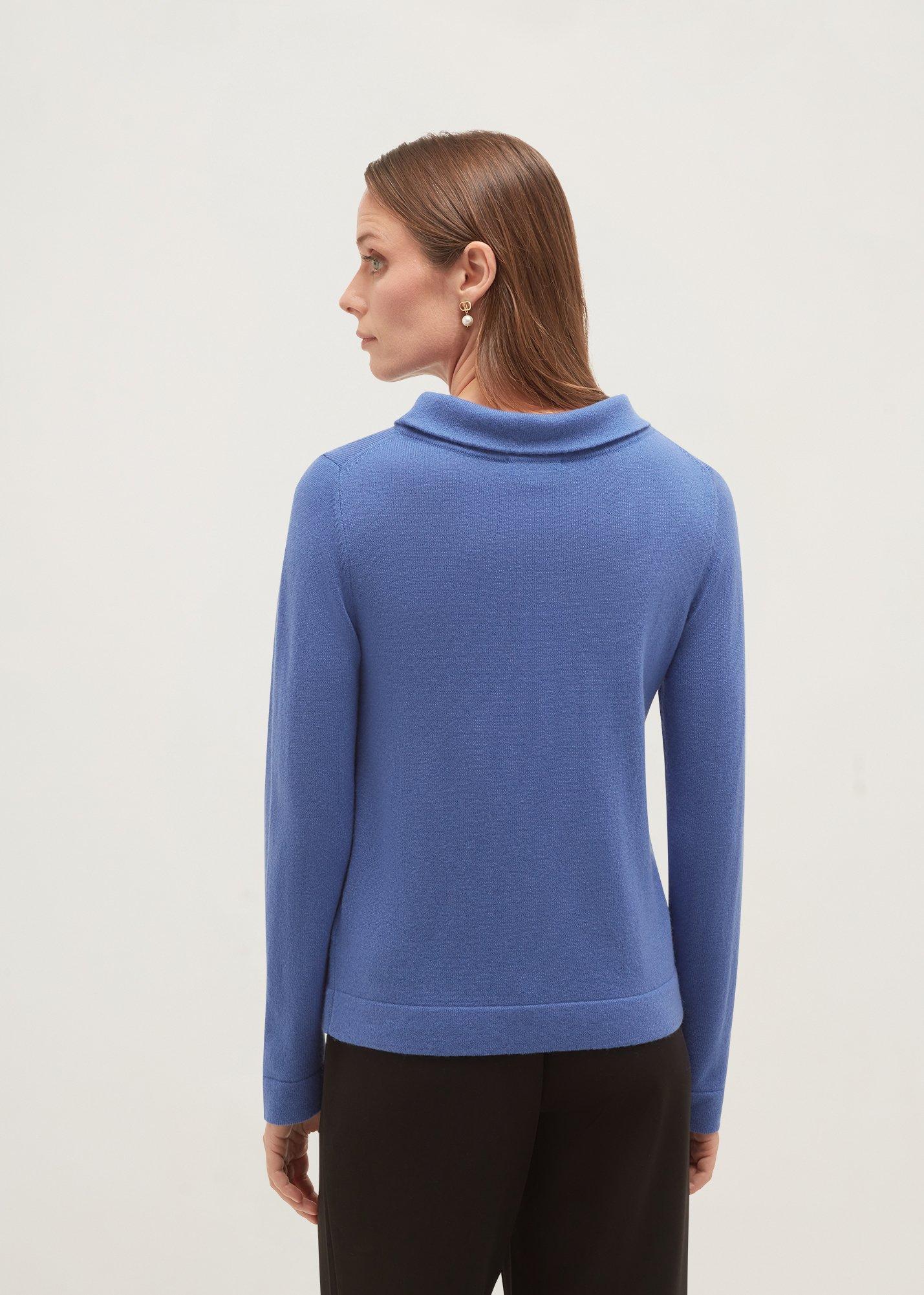 Audrey Wool Cashmere Jumper, Blueberry, hi-res