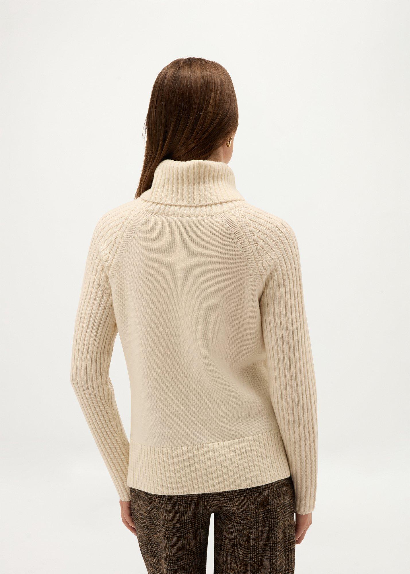 Oakley Wool Cashmere Rollneck Sweater, Warm Ivory, hi-res