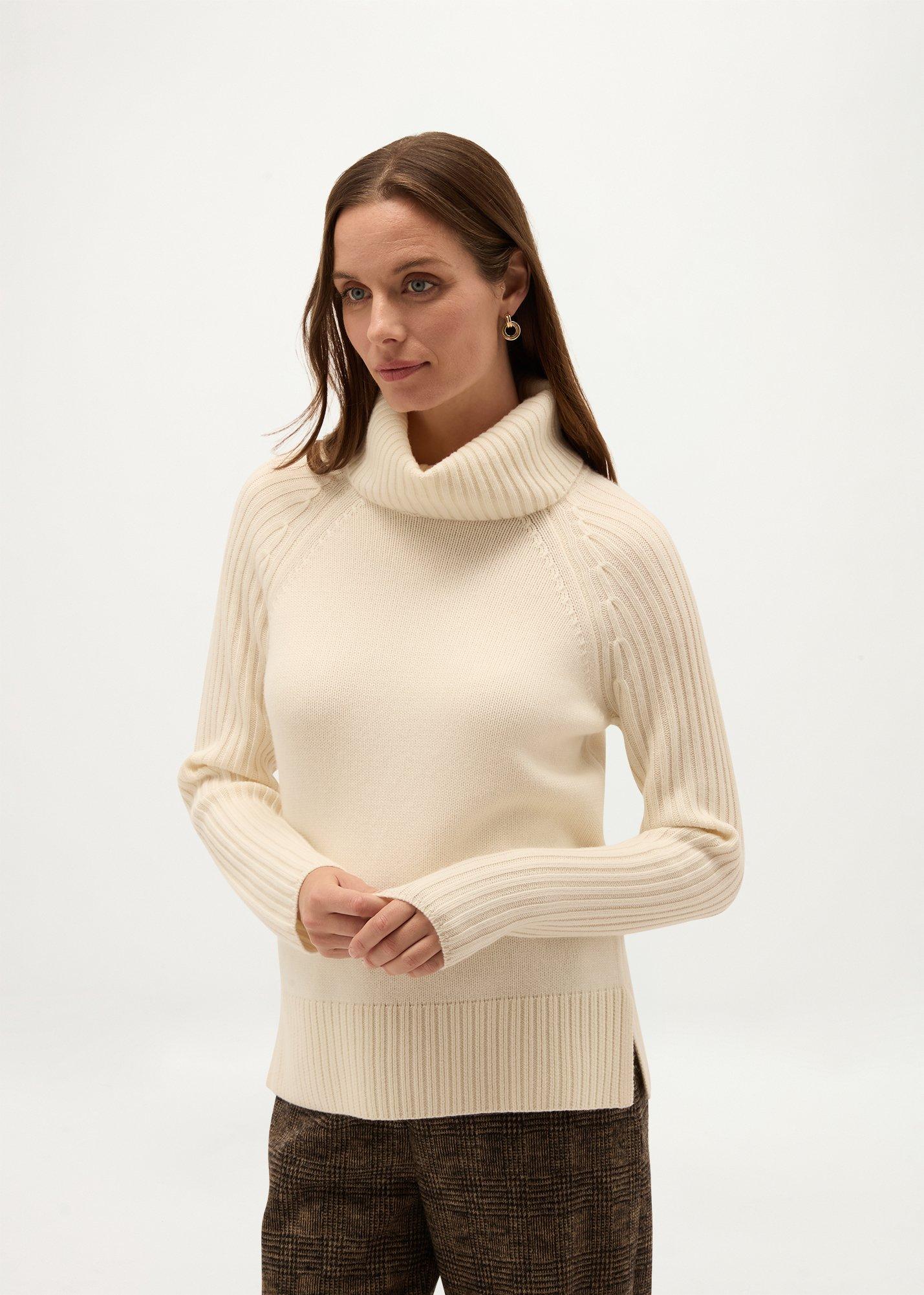 Oakley Wool Cashmere Rollneck Sweater, Warm Ivory, hi-res