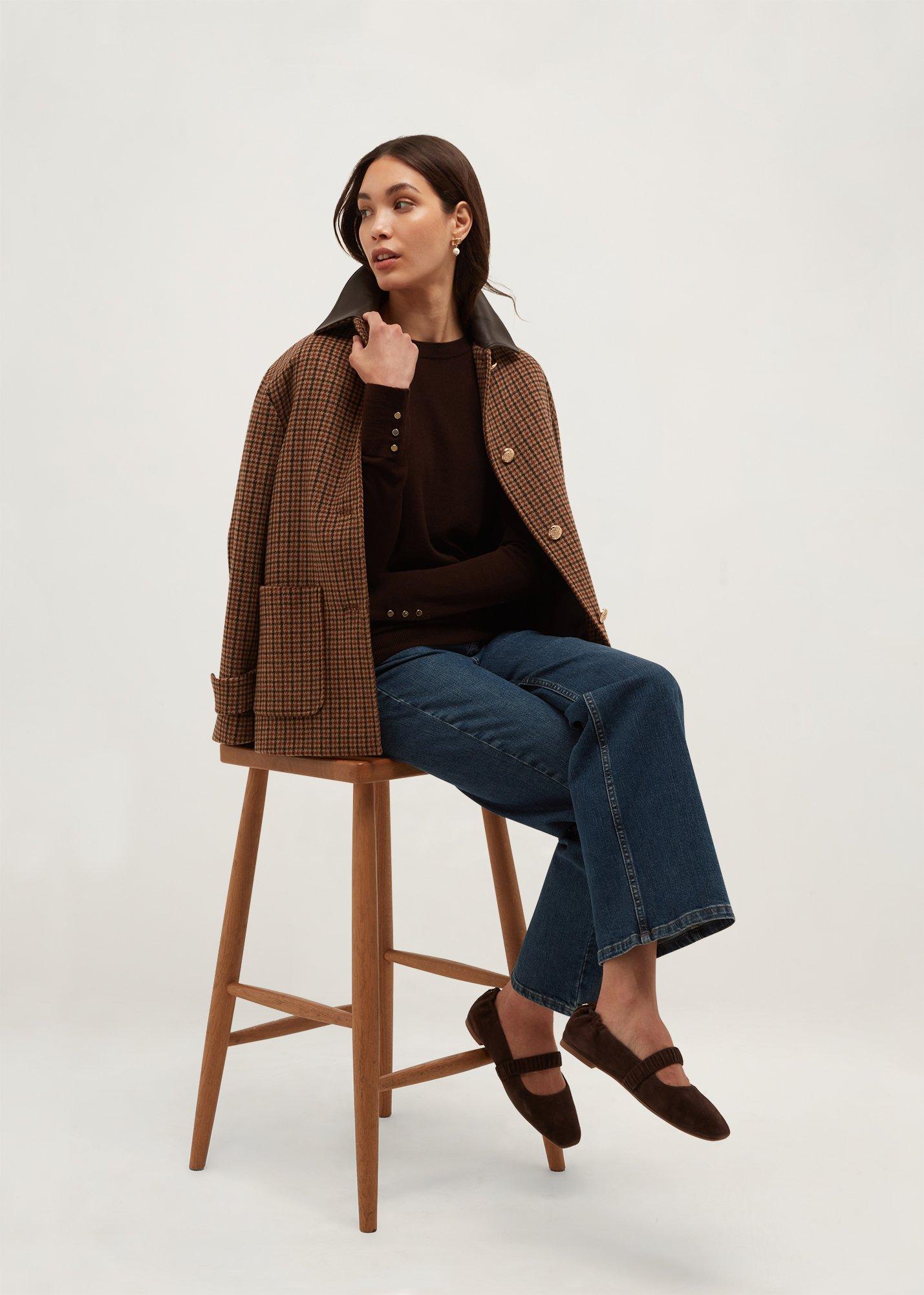 Penny Merino Jumper, Alder Brown, hi-res