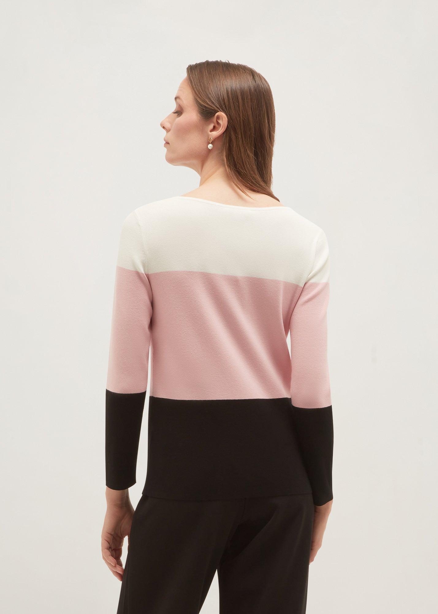 Alice Colourblock Jumper, Sweet Pink, hi-res