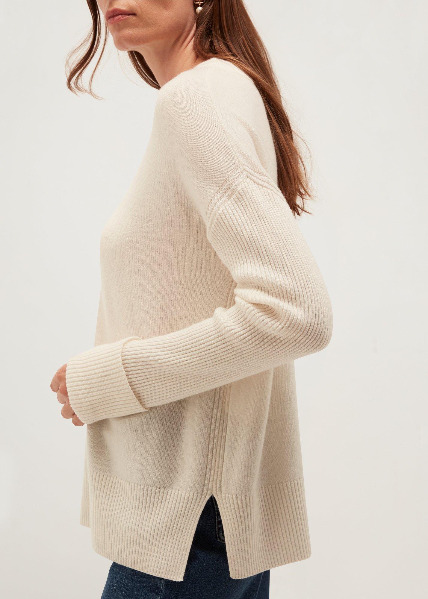 Darla Wool Blend Jumper, Ivory, hi-res