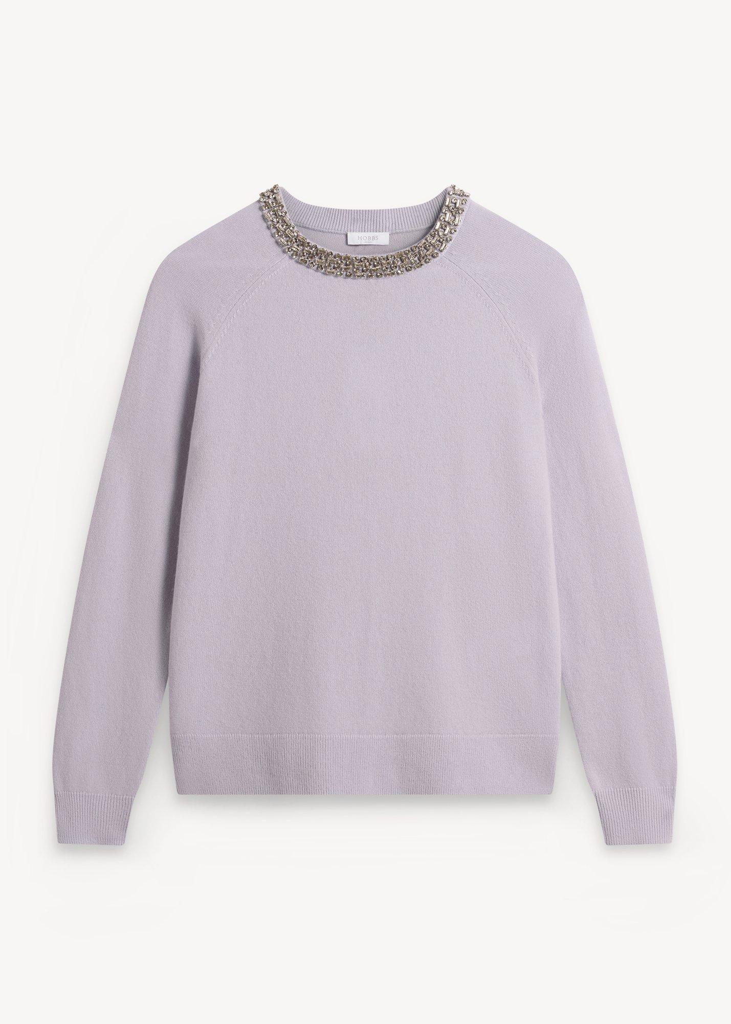 Sherry Embellished Jumper With Wool