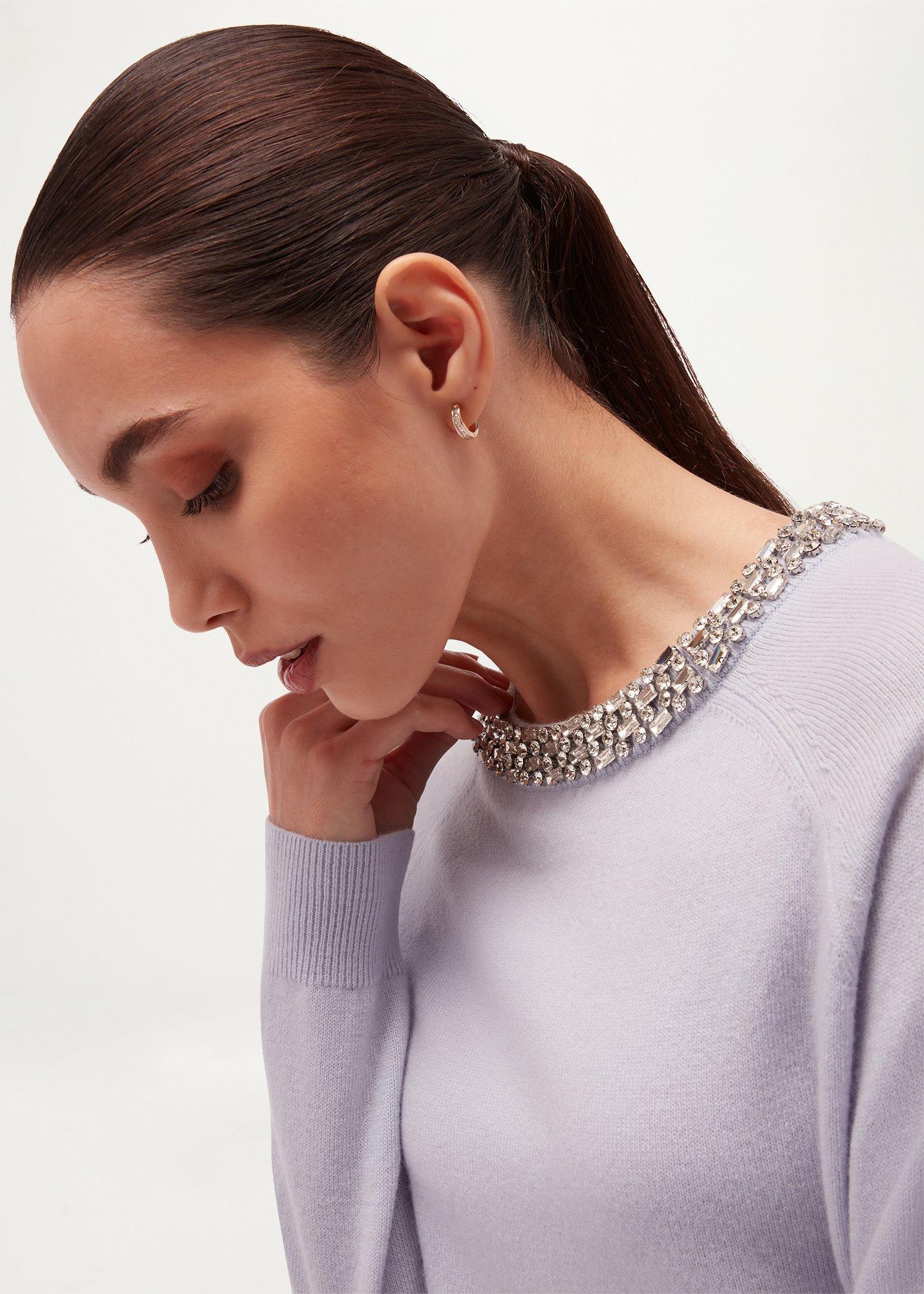 Sherry Embellished Jumper With Wool, Glacier Blue, hi-res