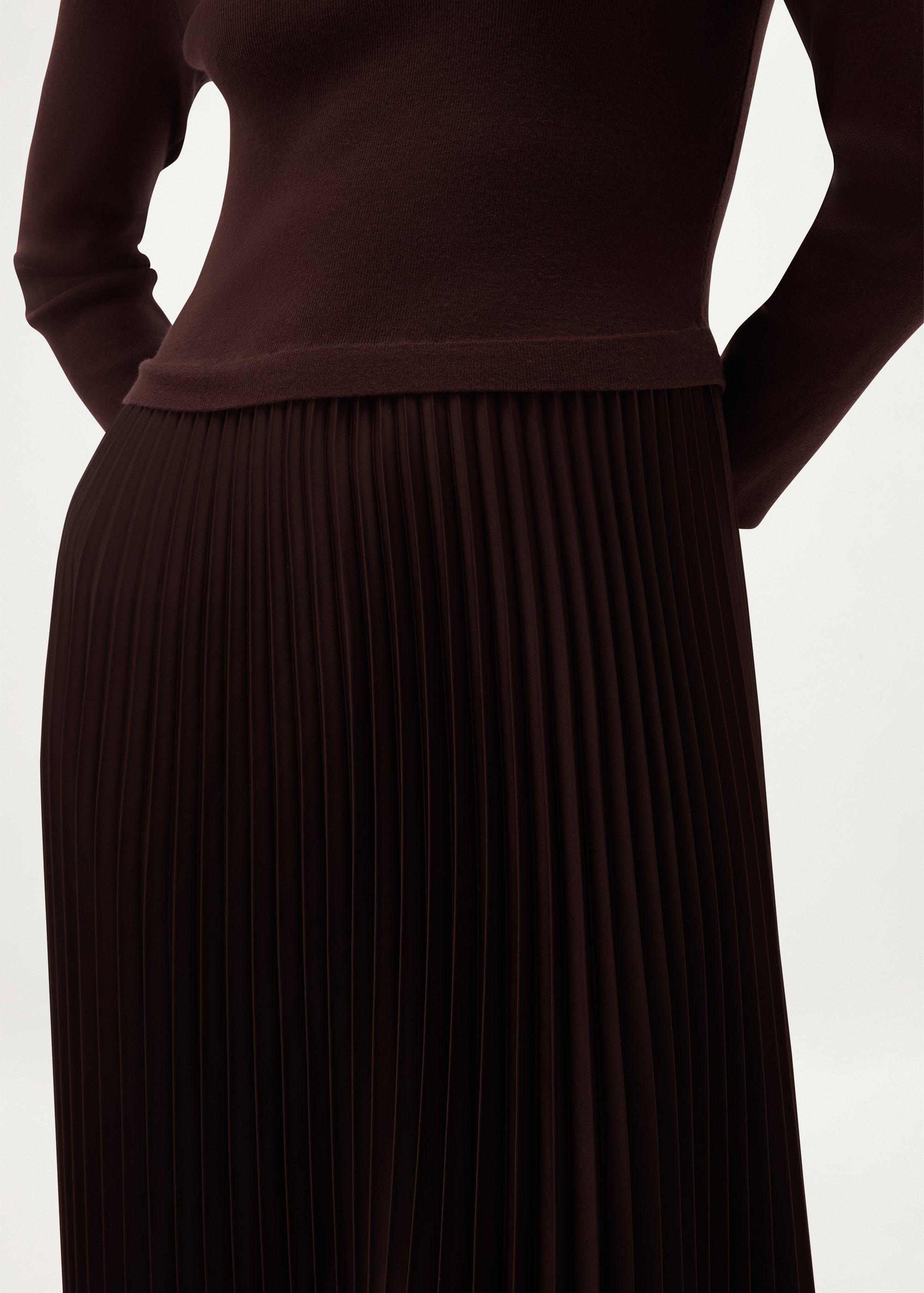 Lucinda Knitted Dress, Alder Brown, hi-res