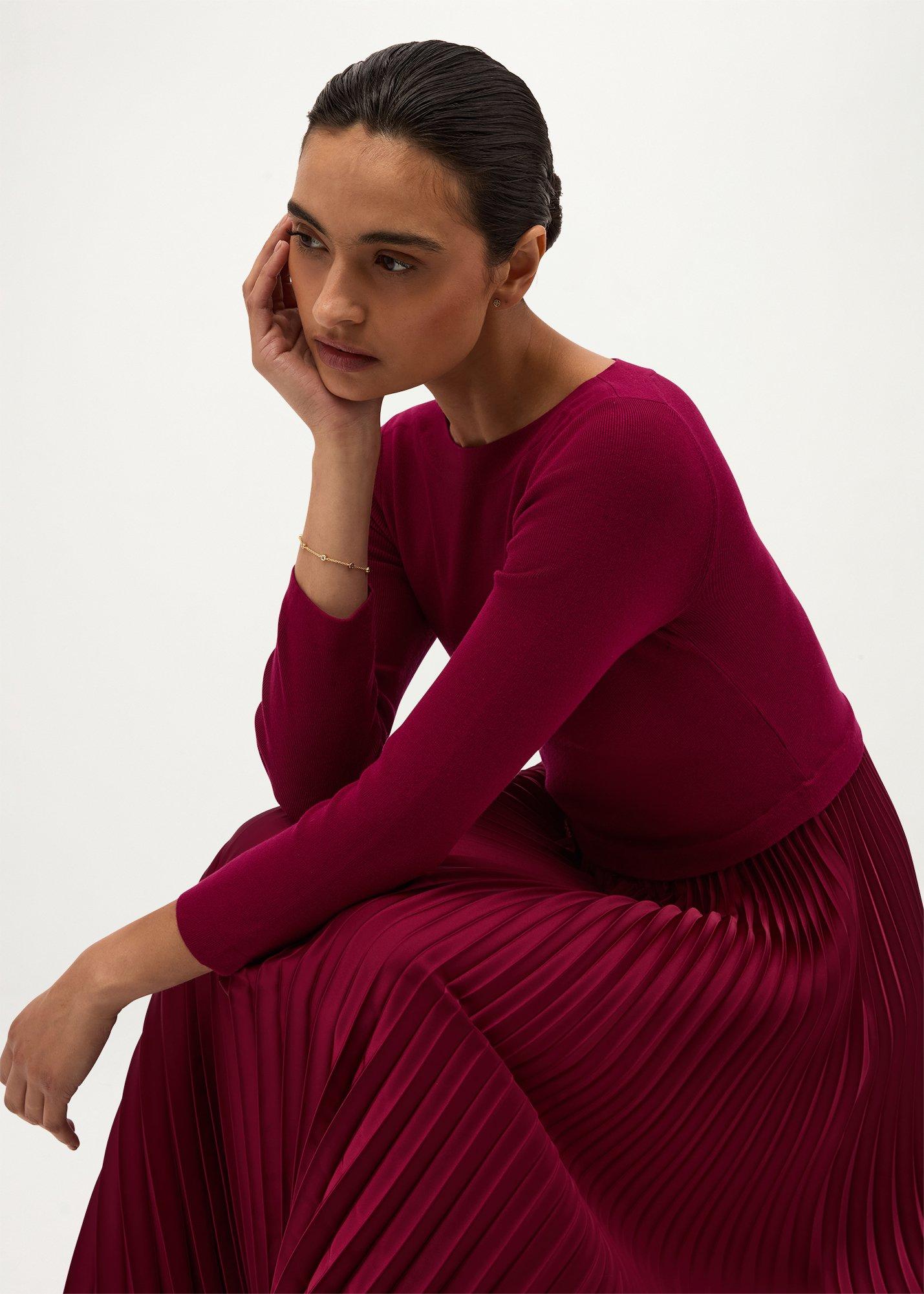 Petite Lucinda Knitted Dress, Calla Pink, hi-res