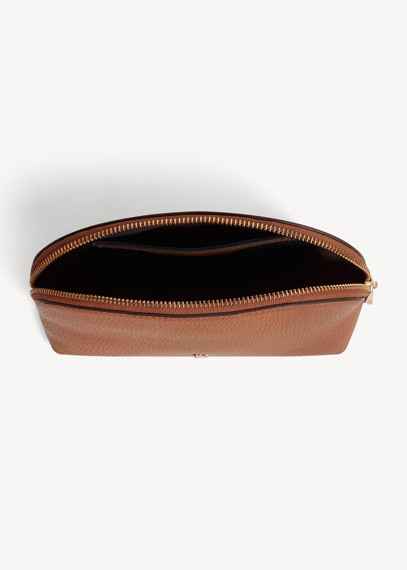 Gloria Leather Pouch, Tan, hi-res