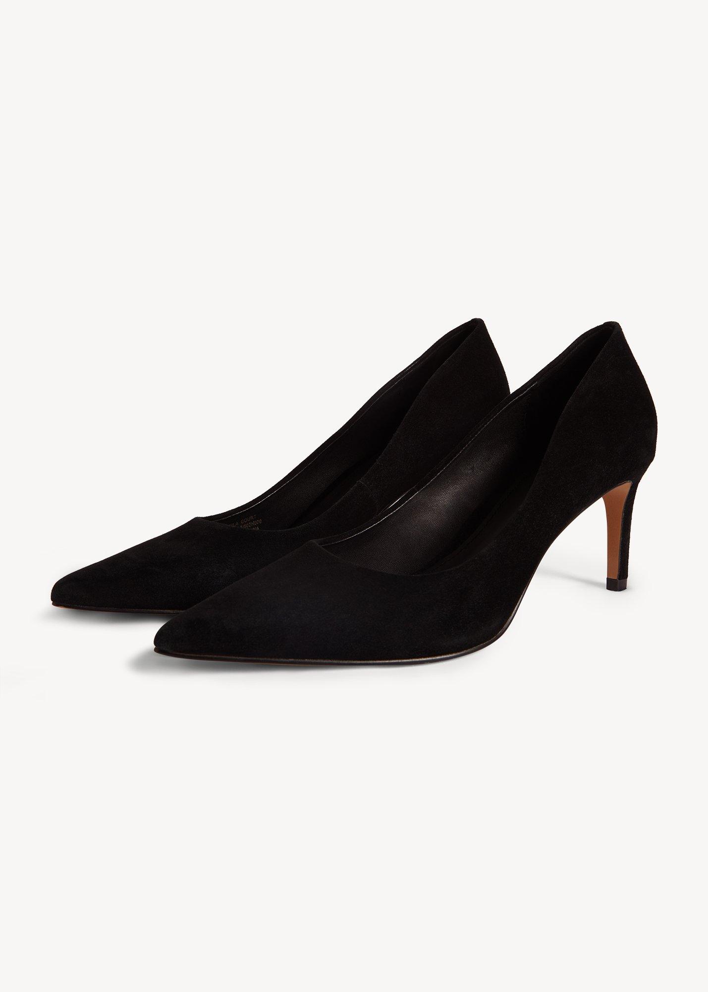 Leila Suede Courts, Black, hi-res
