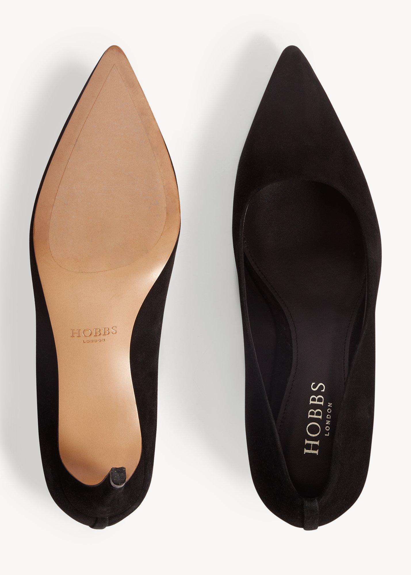 Leila Suede Courts, Black, hi-res