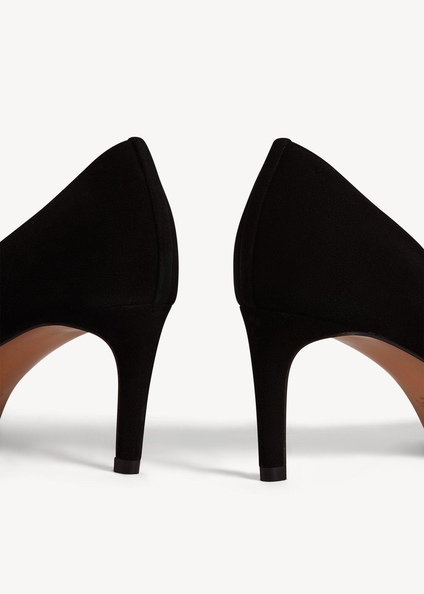 Leila Suede Courts, Black, hi-res
