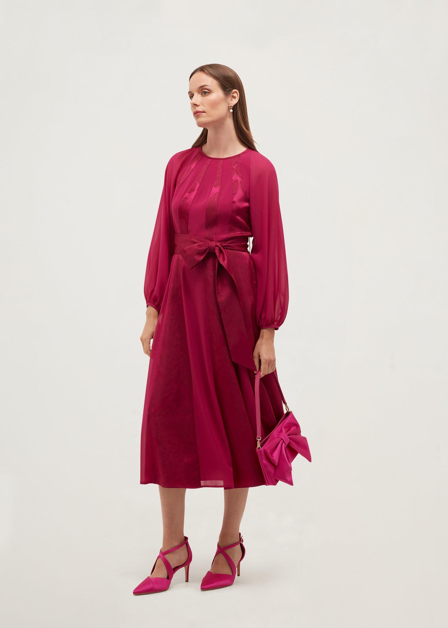 Marissa Satin Pumps, Topaz Pink, hi-res