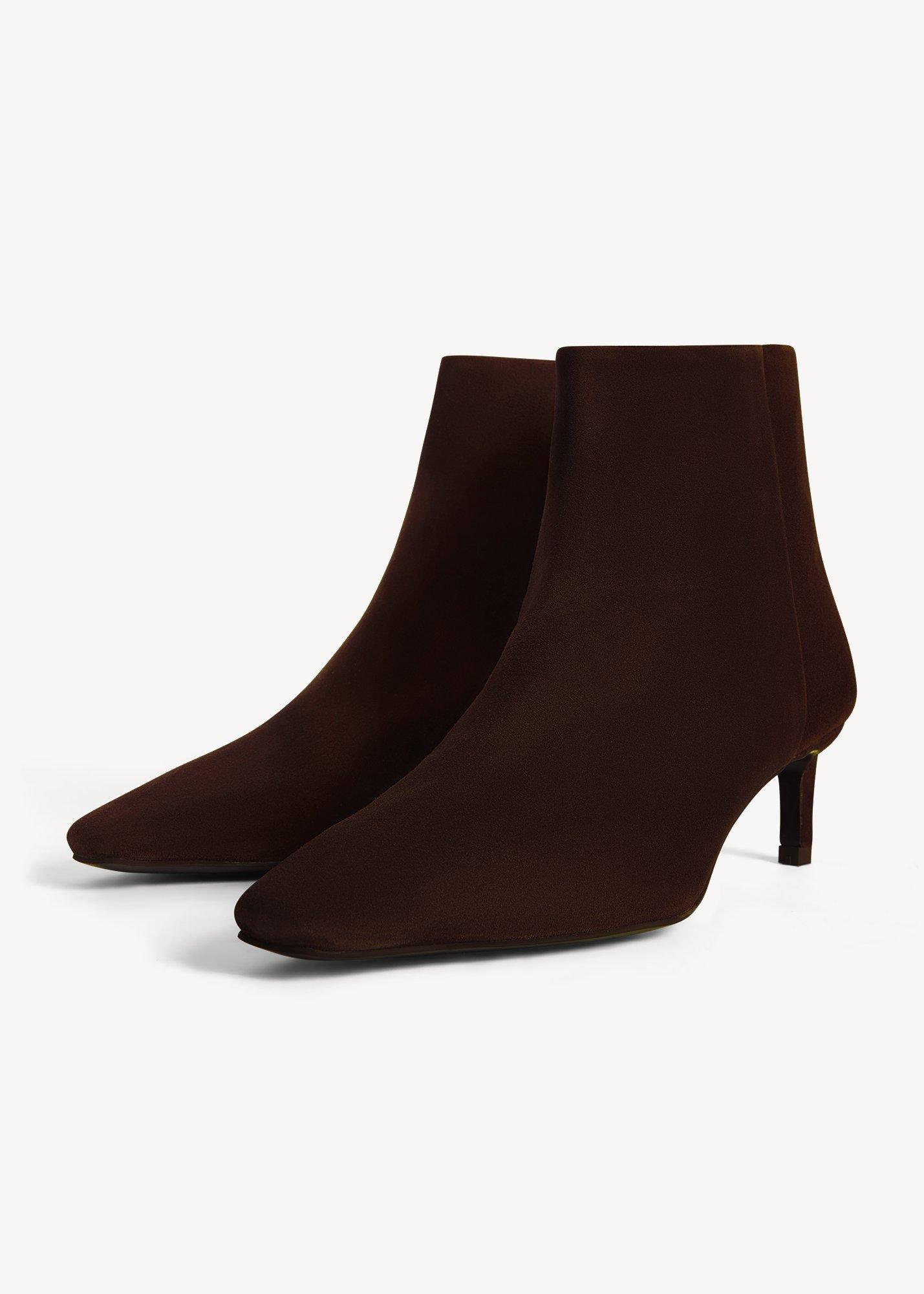 Amelia Suede Ankle Boots, Alder Brown, hi-res