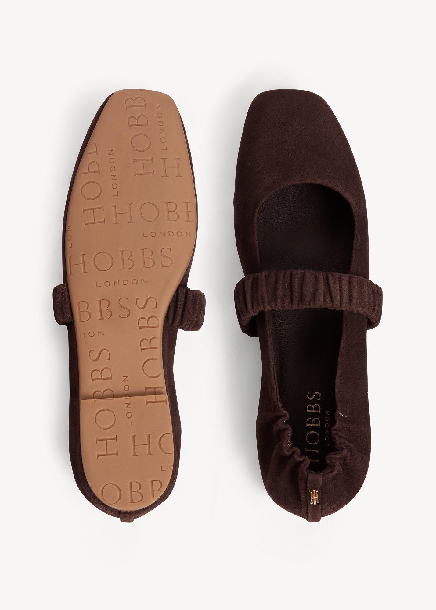 Quin Suede Mary Janes, Alder Brown, hi-res