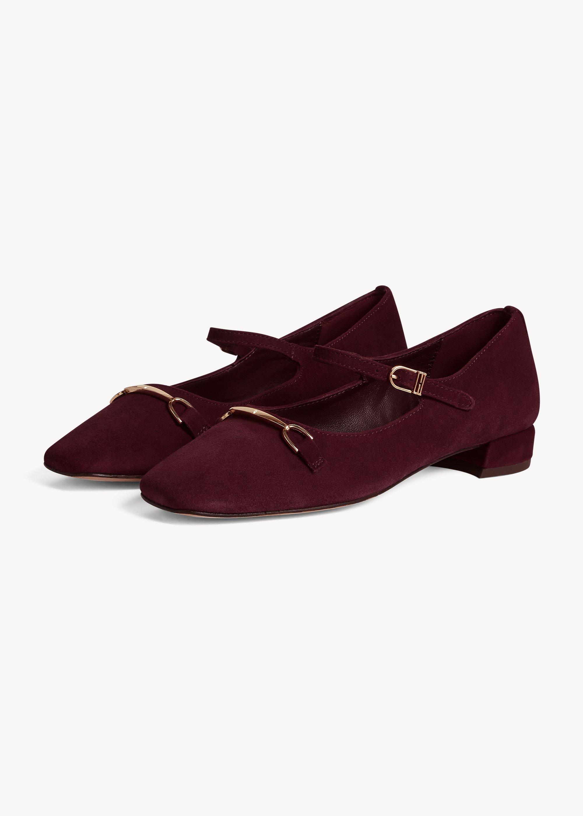 Alessia Suede Mary Janes, Fig Purple, hi-res