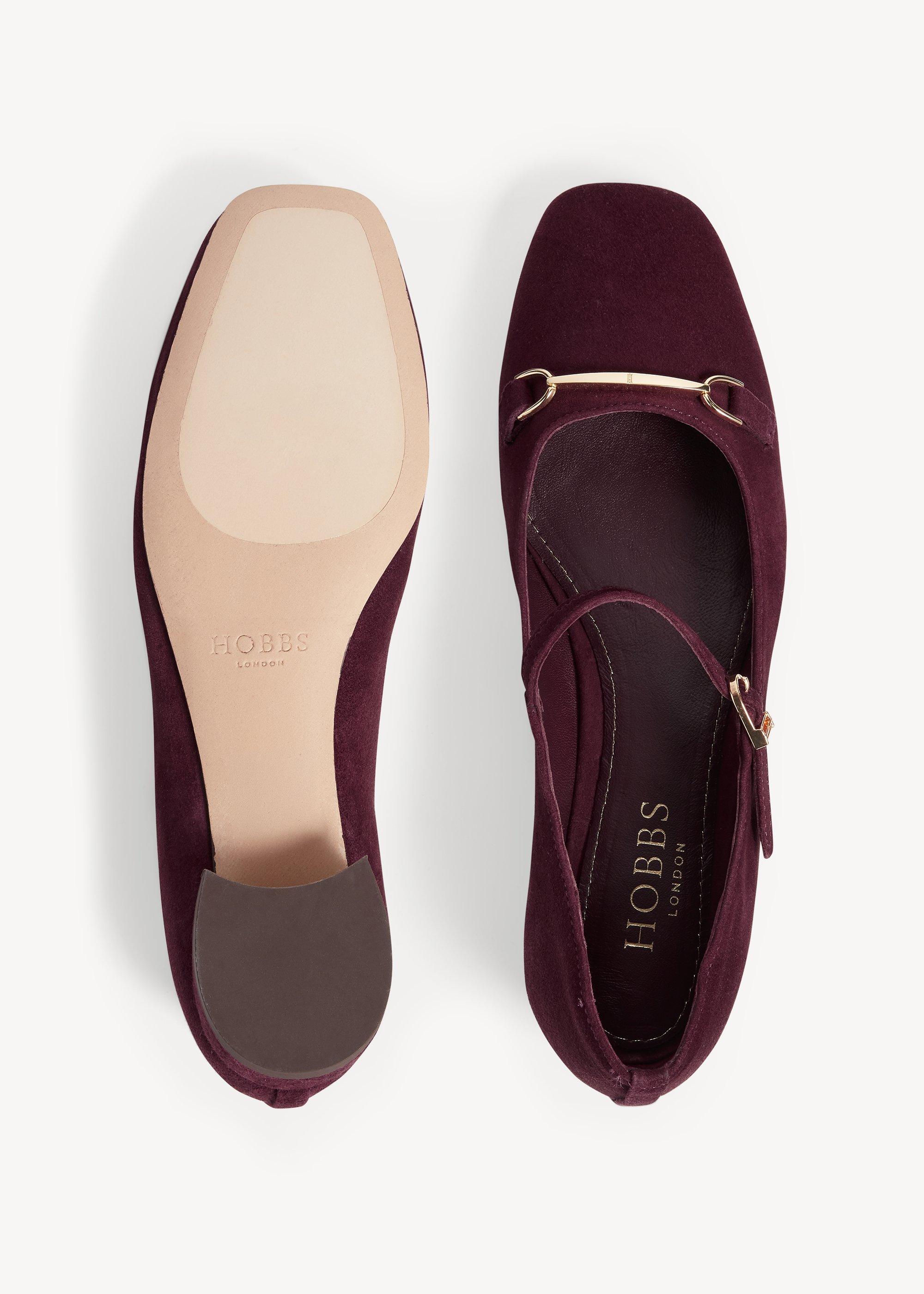 Alessia Suede Mary Janes, Fig Purple, hi-res