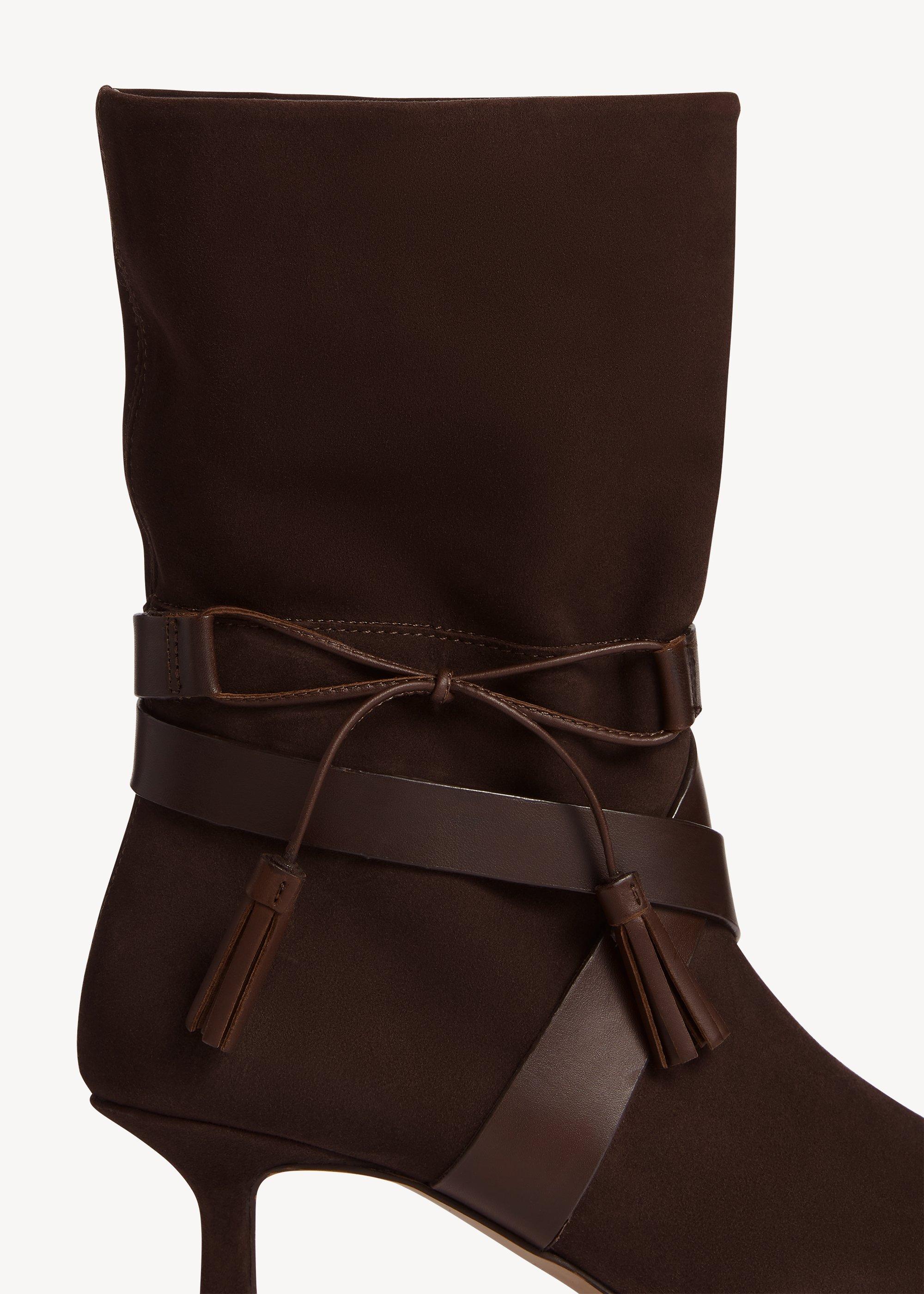 Courtney Suede Boots, Alder Brown, hi-res