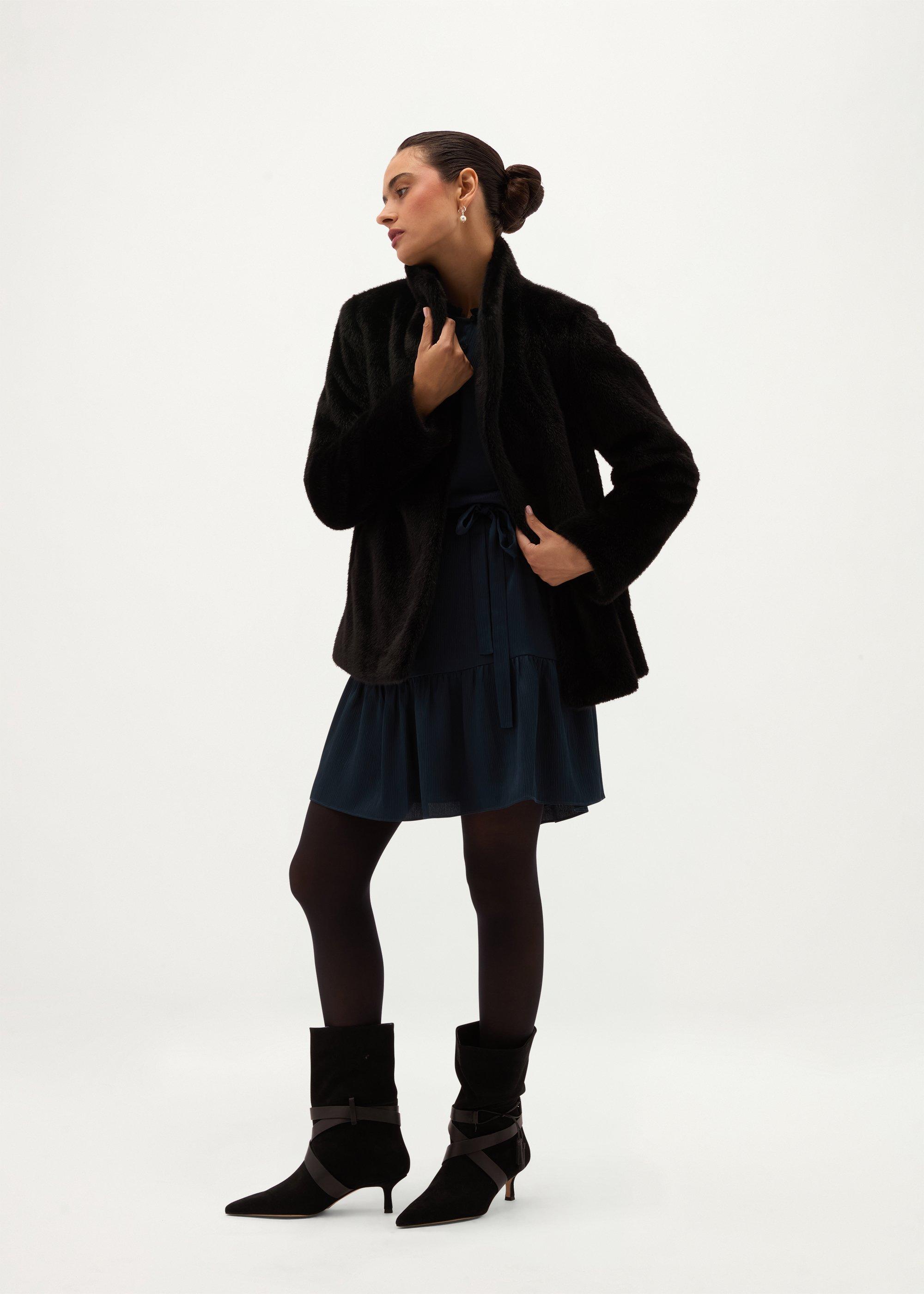 Courtney Suede Boots, Black, hi-res