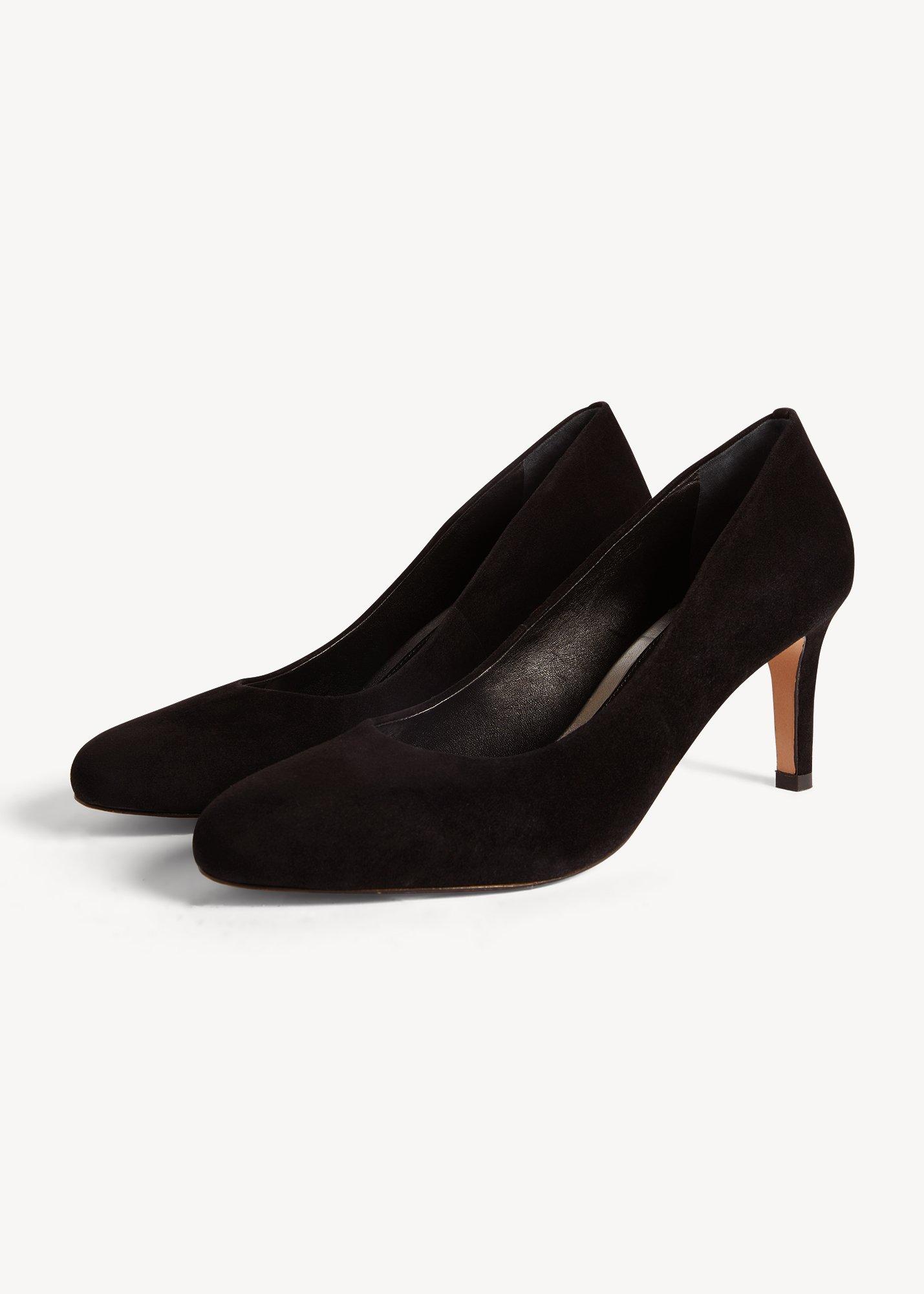 Lizzie Suede Courts, Black, hi-res
