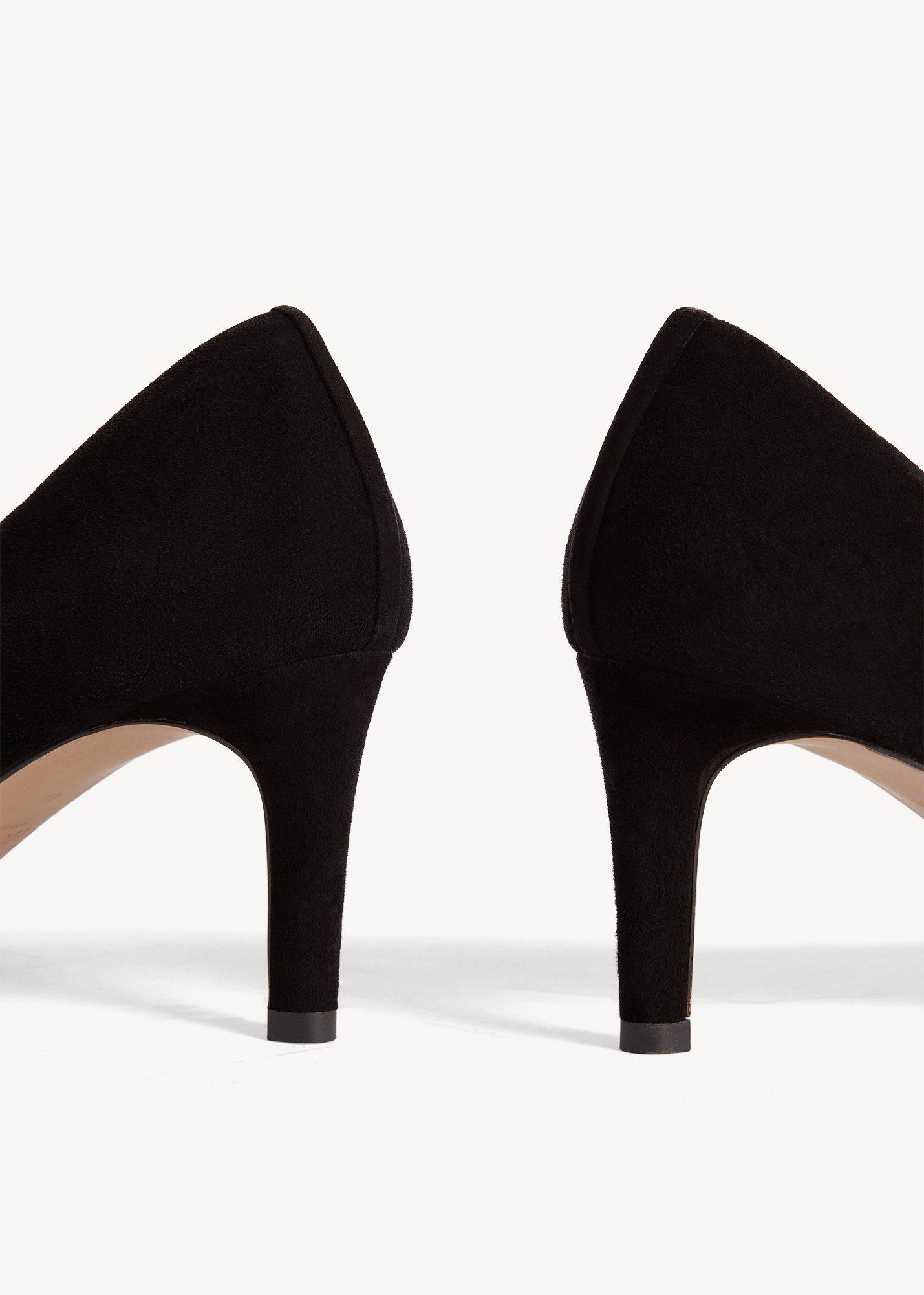 Lizzie Suede Courts, Black, hi-res