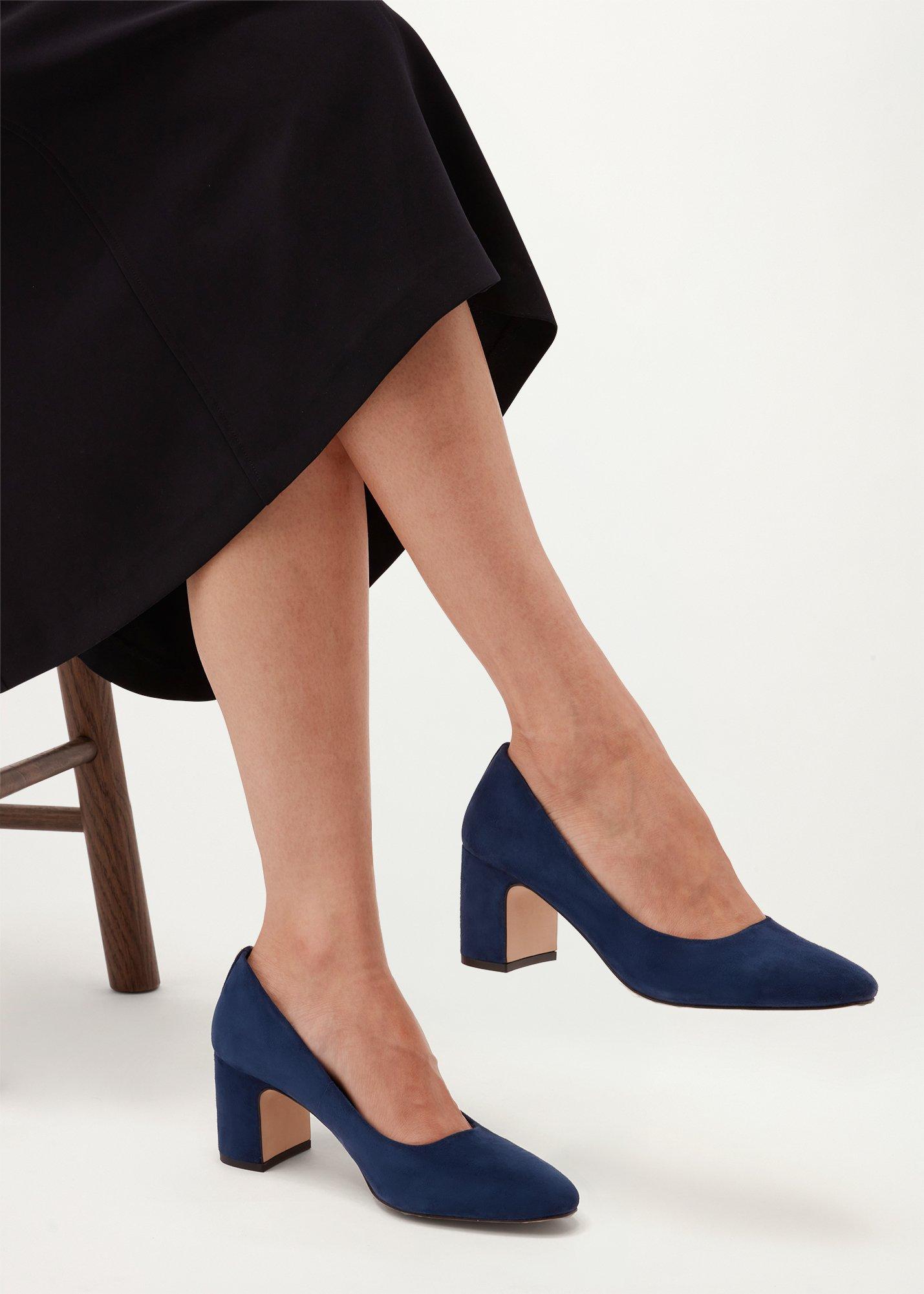 Lily Suede Courts, Midnight Navy, hi-res