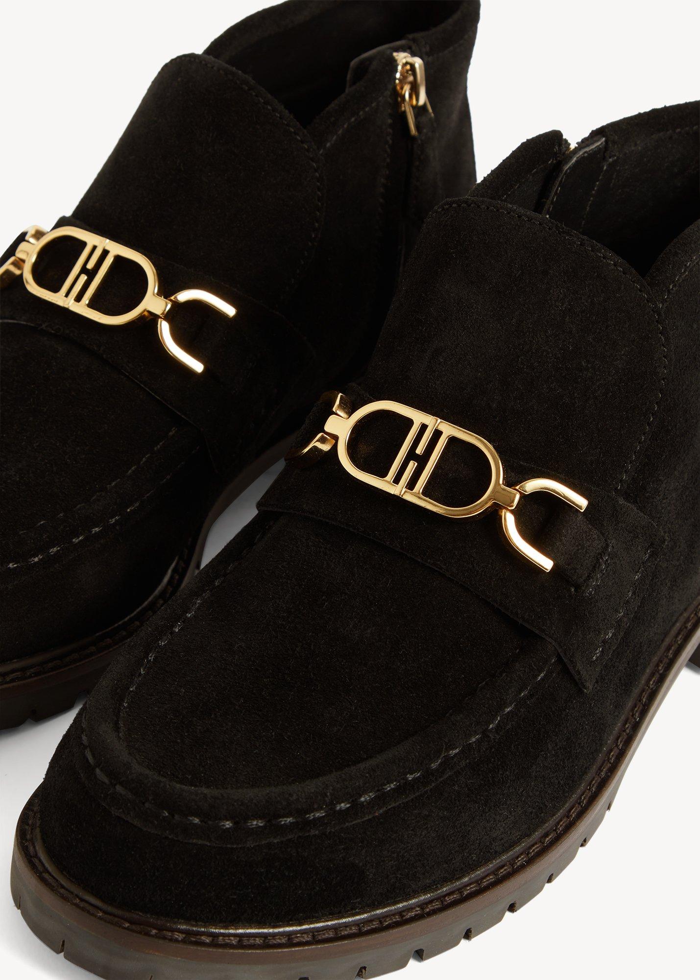 Astrid Suede Ankle Boots, Black, hi-res