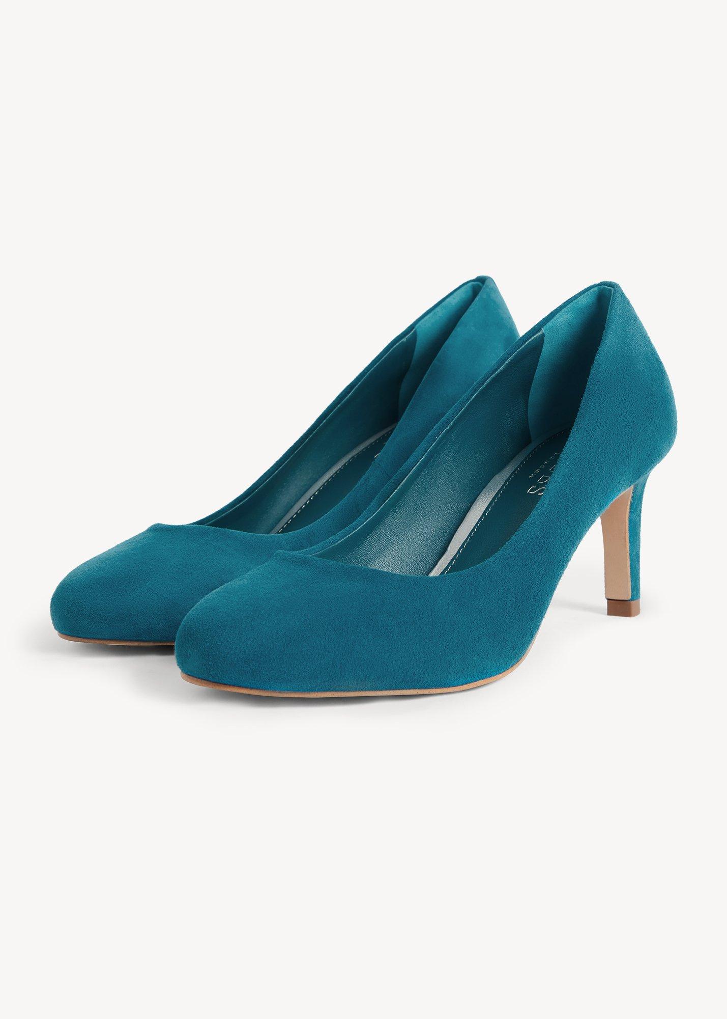 Lizzie Suede Courts, Lagoon Blue, hi-res