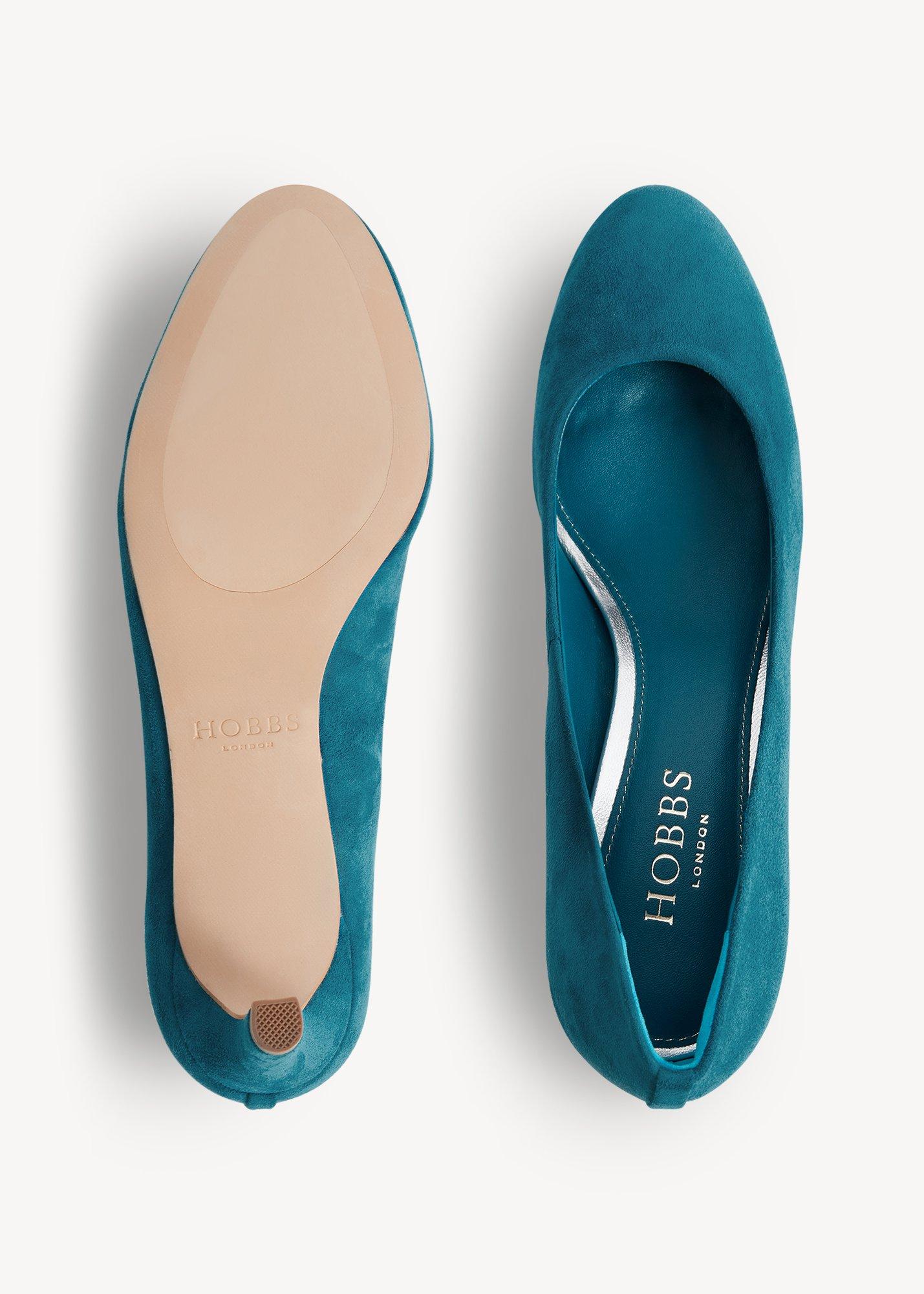Lizzie Suede Courts, Lagoon Blue, hi-res