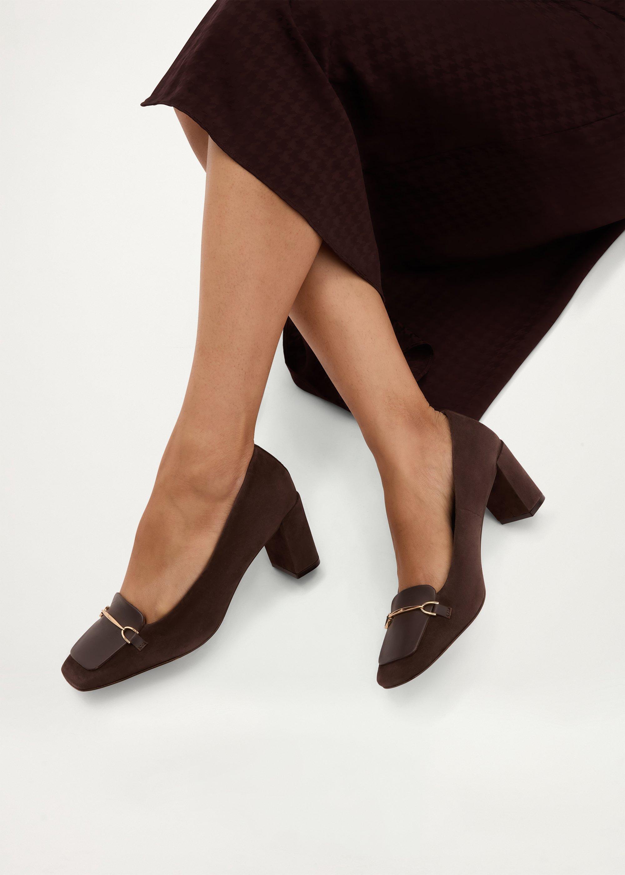 Jaida Suede Courts, Alder Brown, hi-res