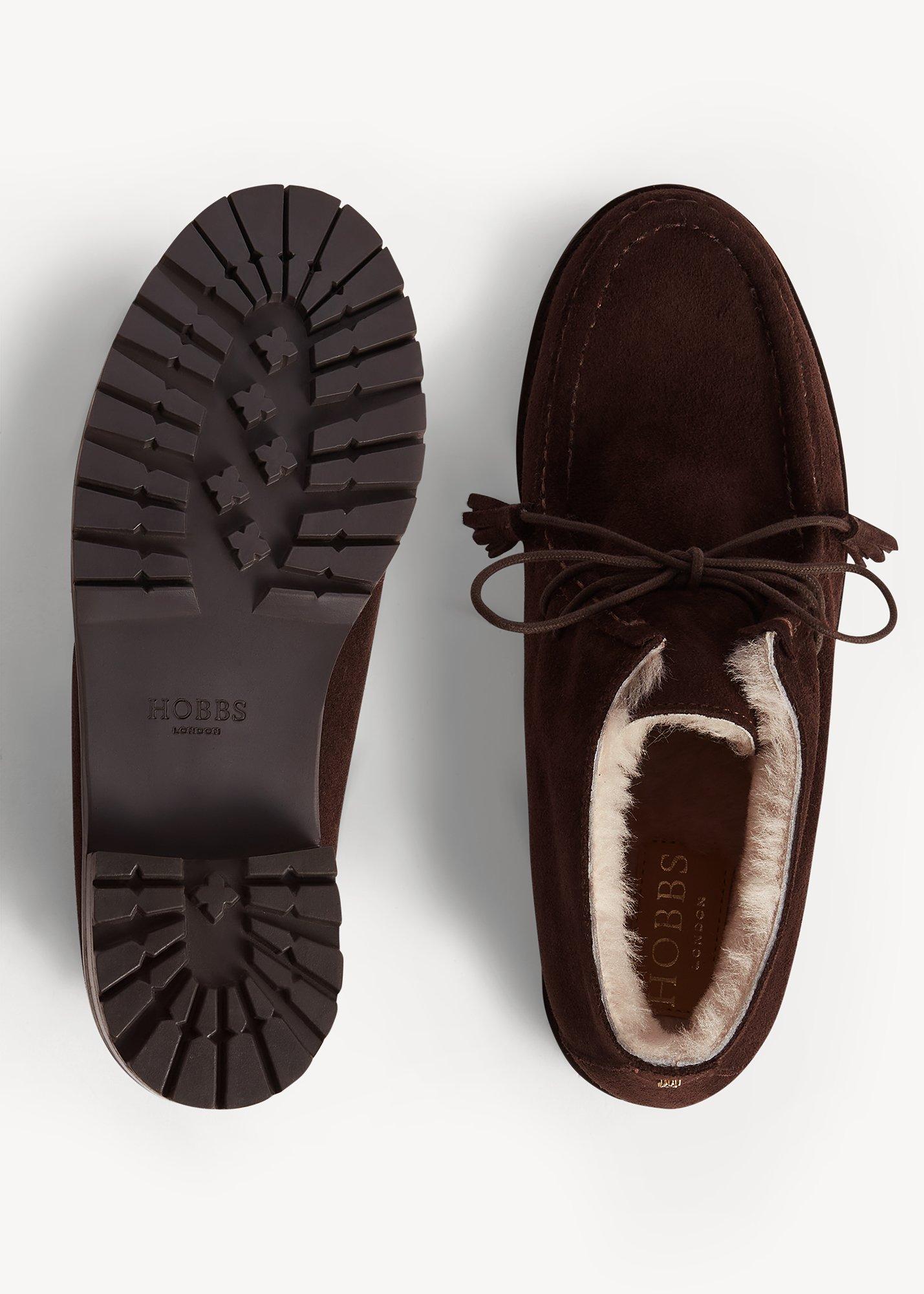 Clarence Shearling Lined Boots, Alder Brown, hi-res
