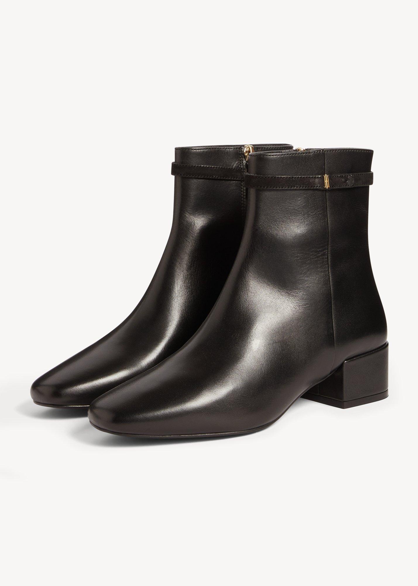 Payton Leather Ankle Boots, Black, hi-res