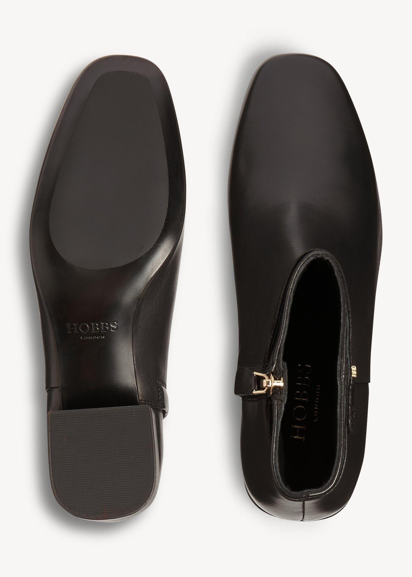 Payton Leather Ankle Boots, Black, hi-res