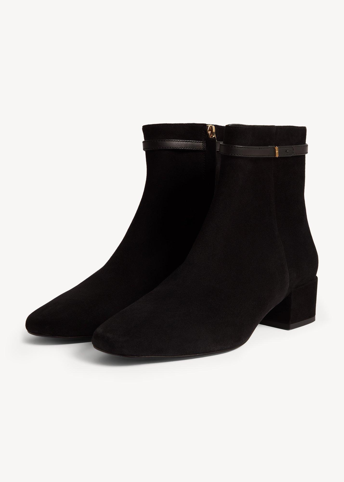 Payton Suede Ankle Boots, Black, hi-res